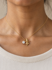 Vardhavinayak Lab Diamond Silver Pendant | Fiona Diamonds