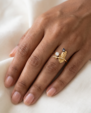 Hari Murli Lab Diamond Silver Ring | Fiona Diamonds