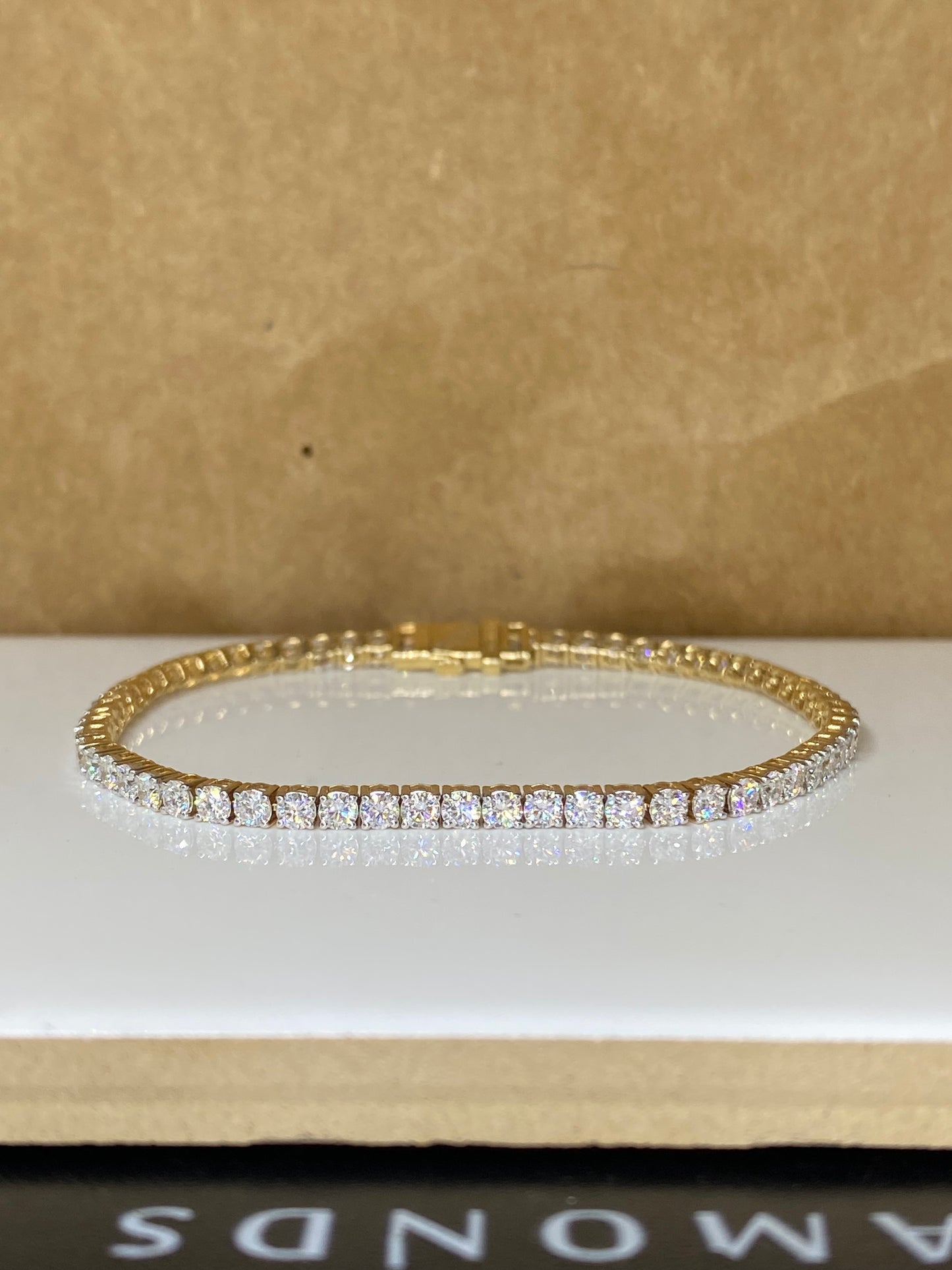 Satin Crown Lab Diamond Bracelet