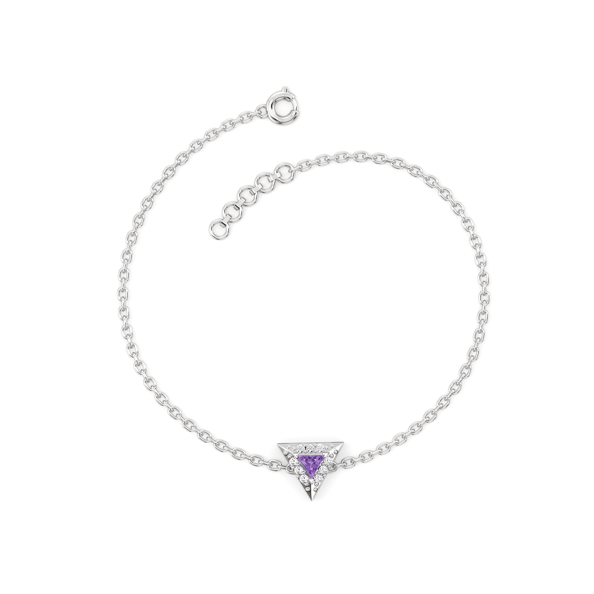 0.08ct Lab Grown Diamond Bracelets in 18kt Gold Vermeil