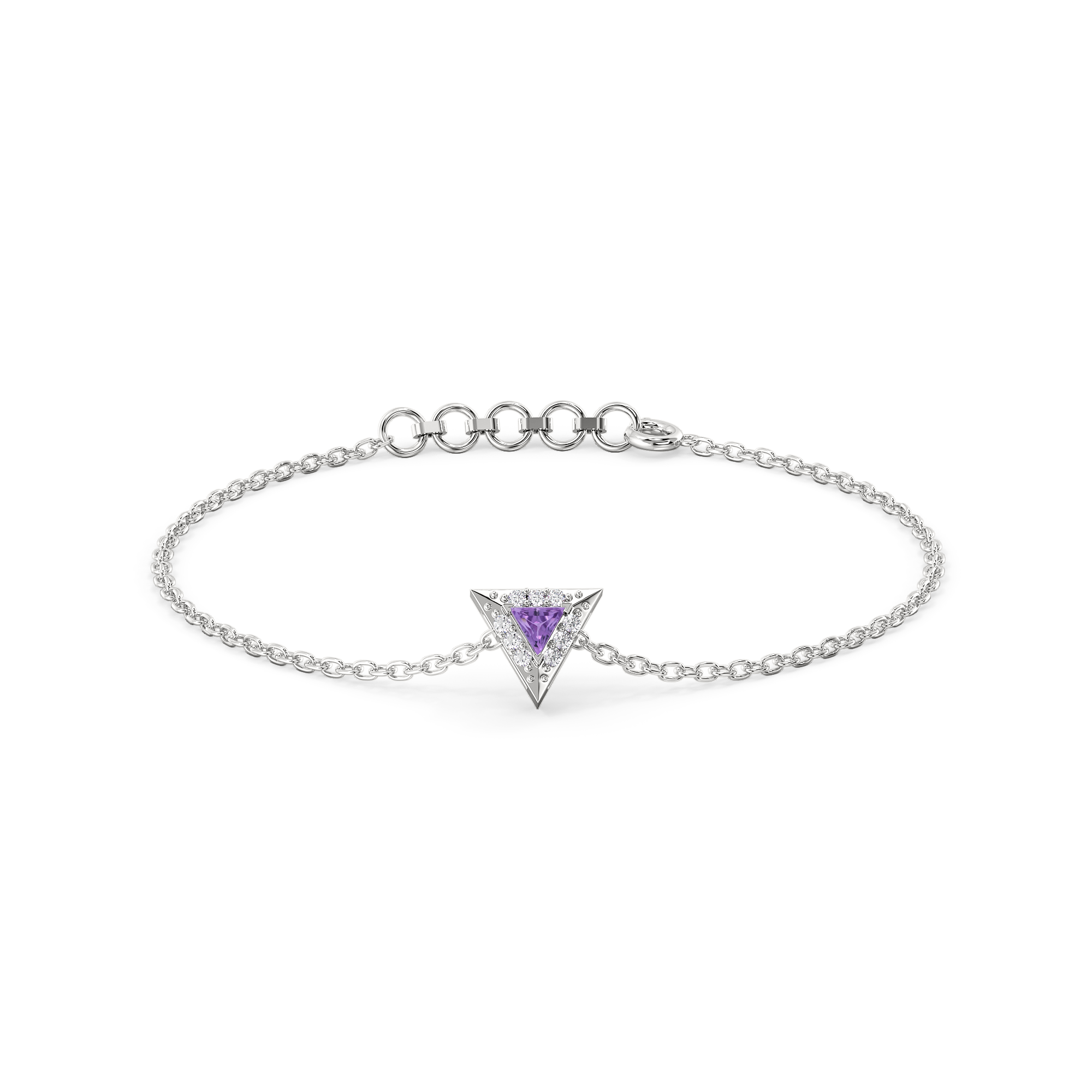 0.08ct Lab Grown Diamond Bracelets in 18kt Gold Vermeil