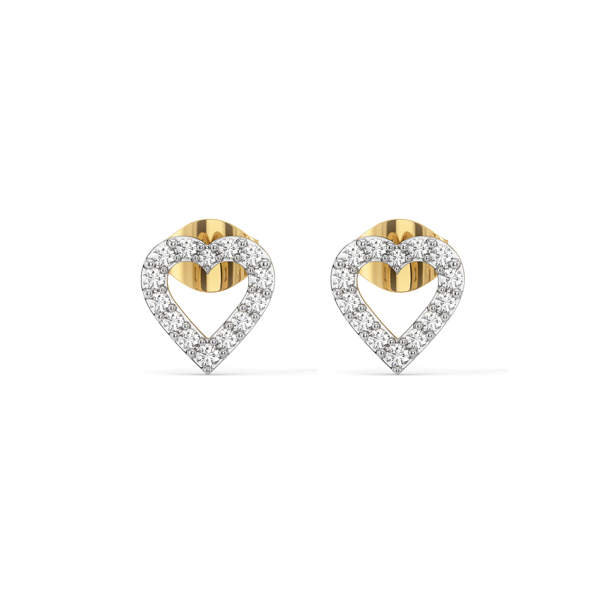 0.34ct Lab Grown Diamond Earrings in 18kt Gold Vermeil