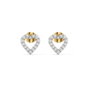 0.34ct Lab Grown Diamond Earrings in 18kt Gold Vermeil