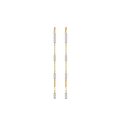 0.18ct Lab Grown Diamond Earrings in 18kt Gold Vermeil