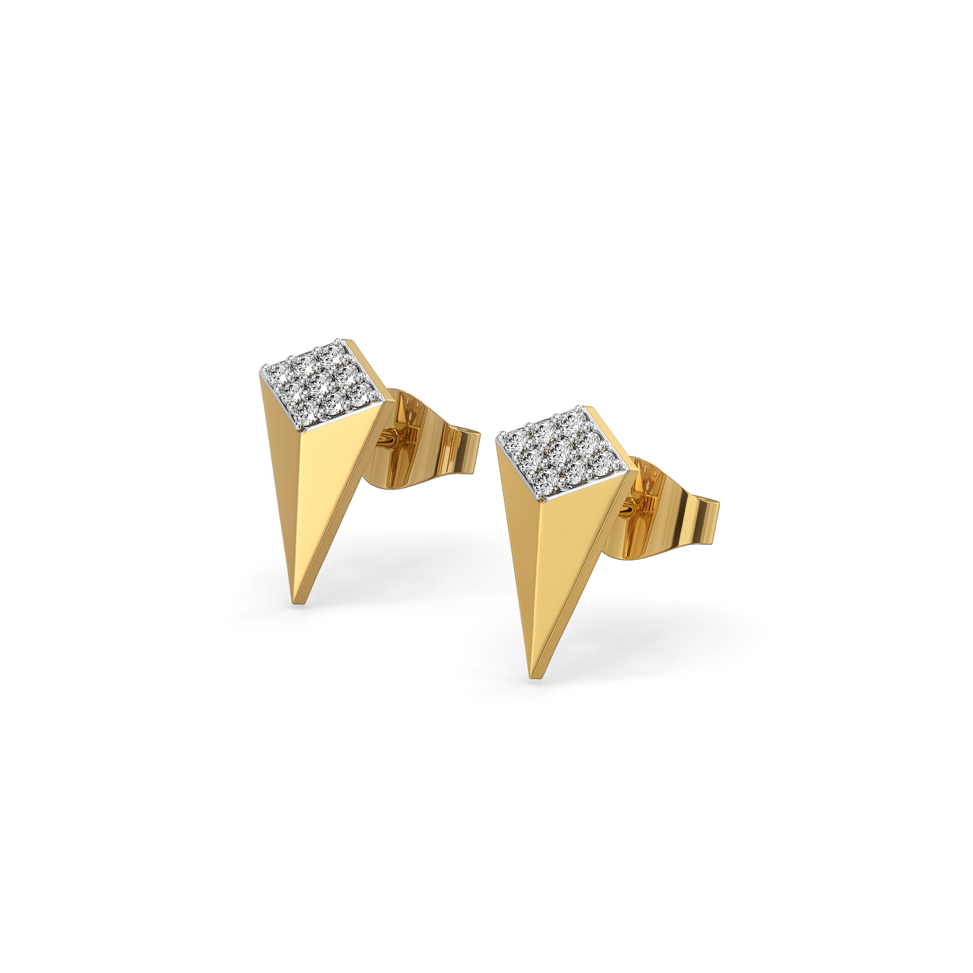 0.17ct Lab Grown Diamond Earrings in 18kt Gold Vermeil