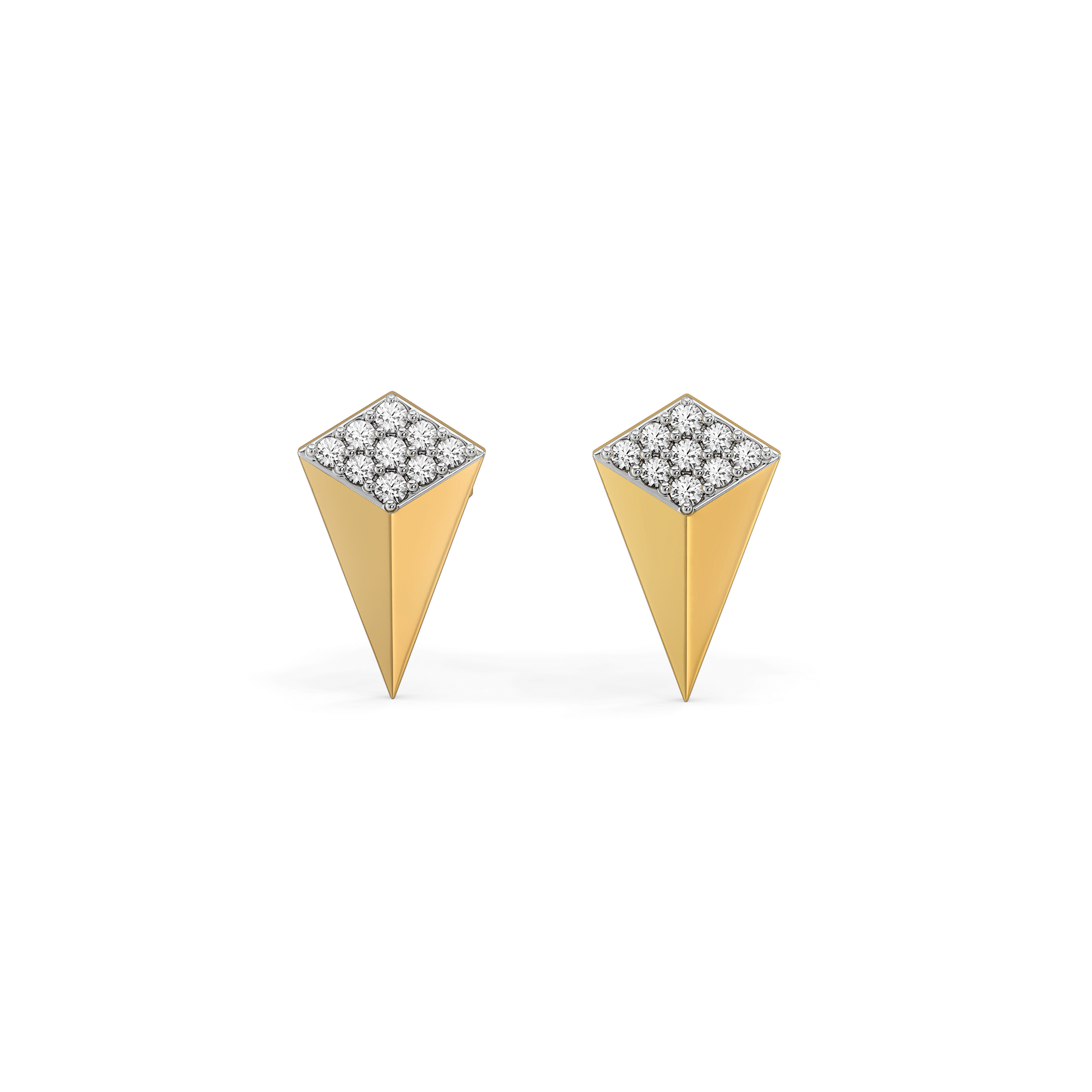 0.17ct Lab Grown Diamond Earrings in 18kt Gold Vermeil