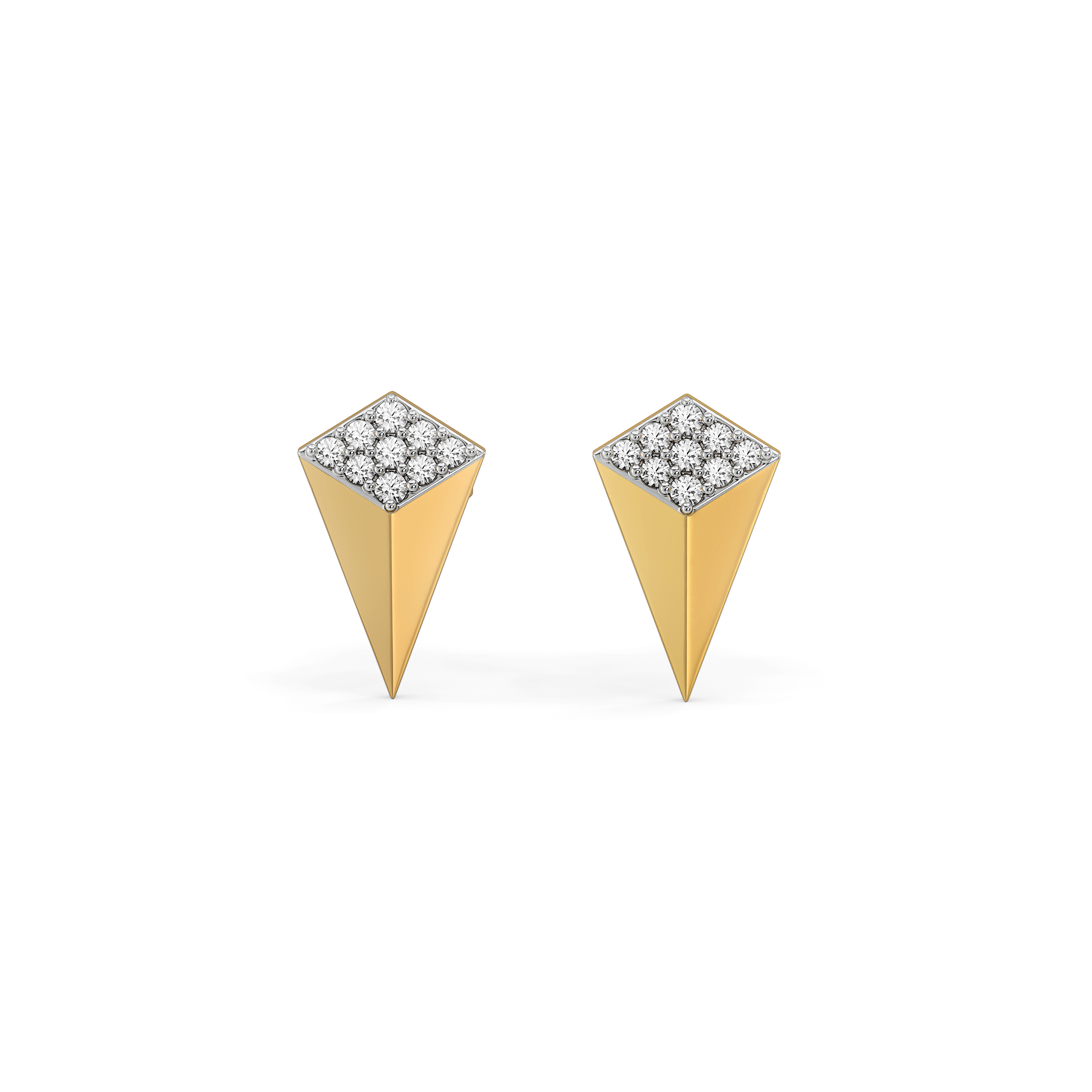 0.17ct Lab Grown Diamond Earrings in 18kt Gold Vermeil