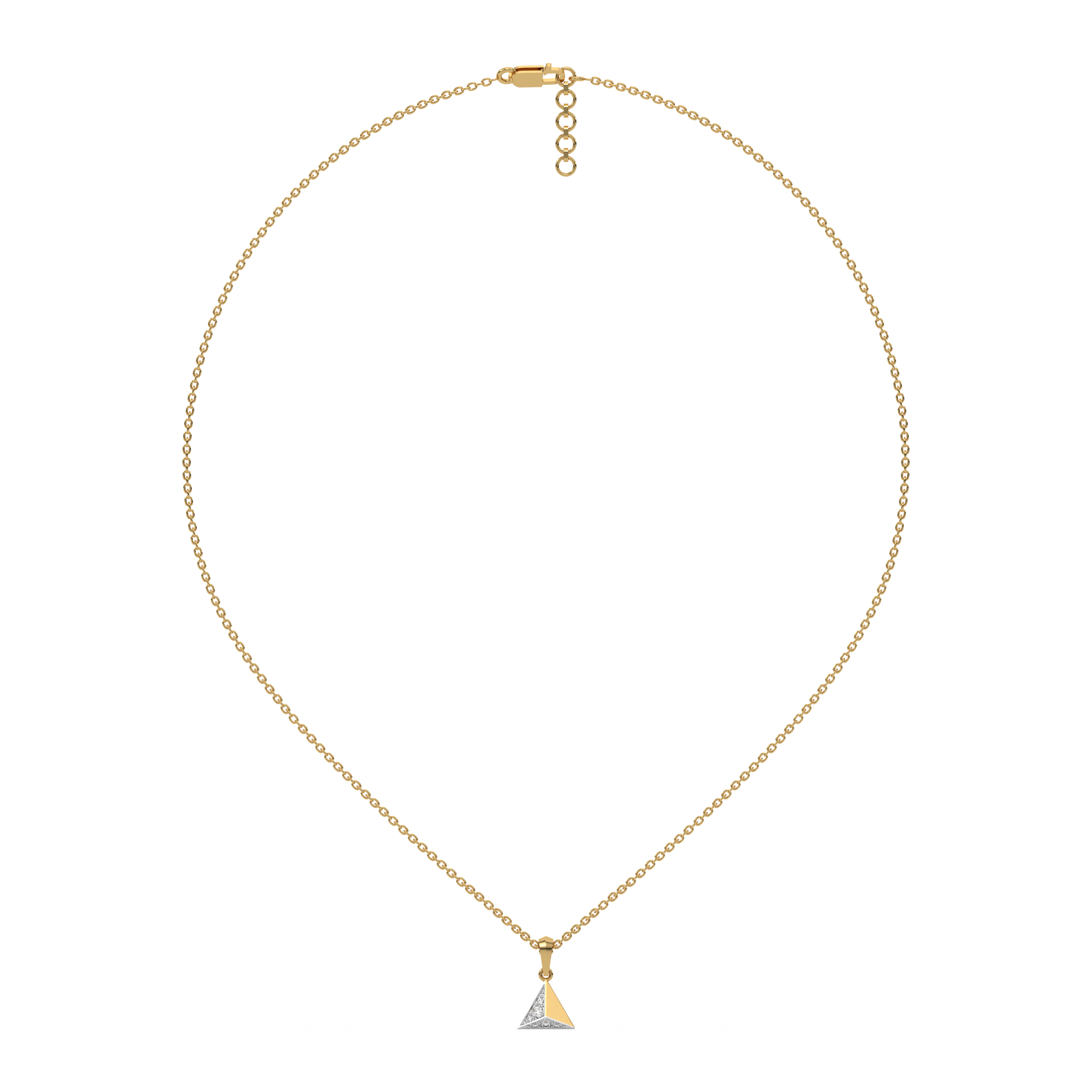 0.13ct Lab Grown Diamond Necklaces in 18kt Gold Vermeil
