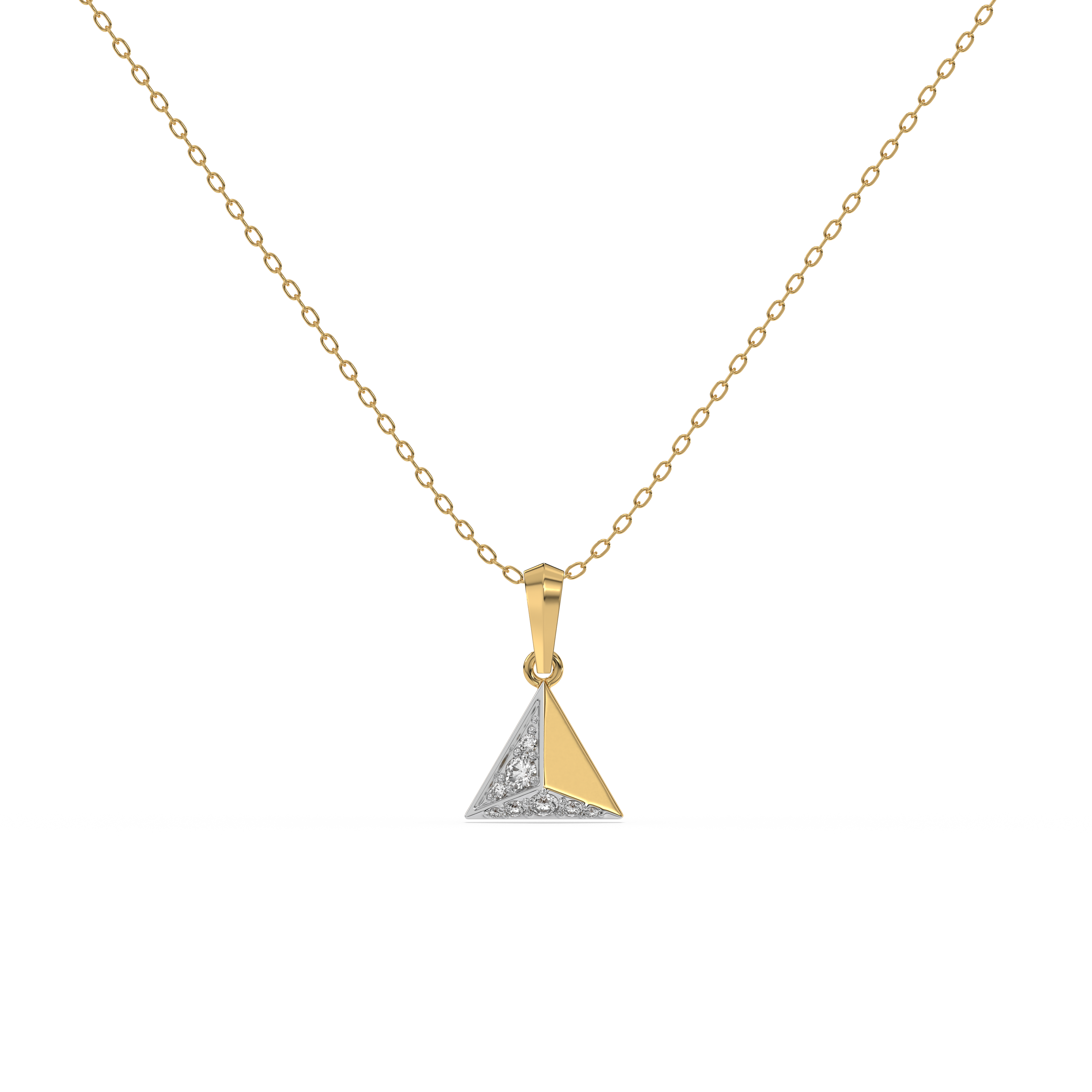 0.13ct Lab Grown Diamond Necklaces in 18kt Gold Vermeil