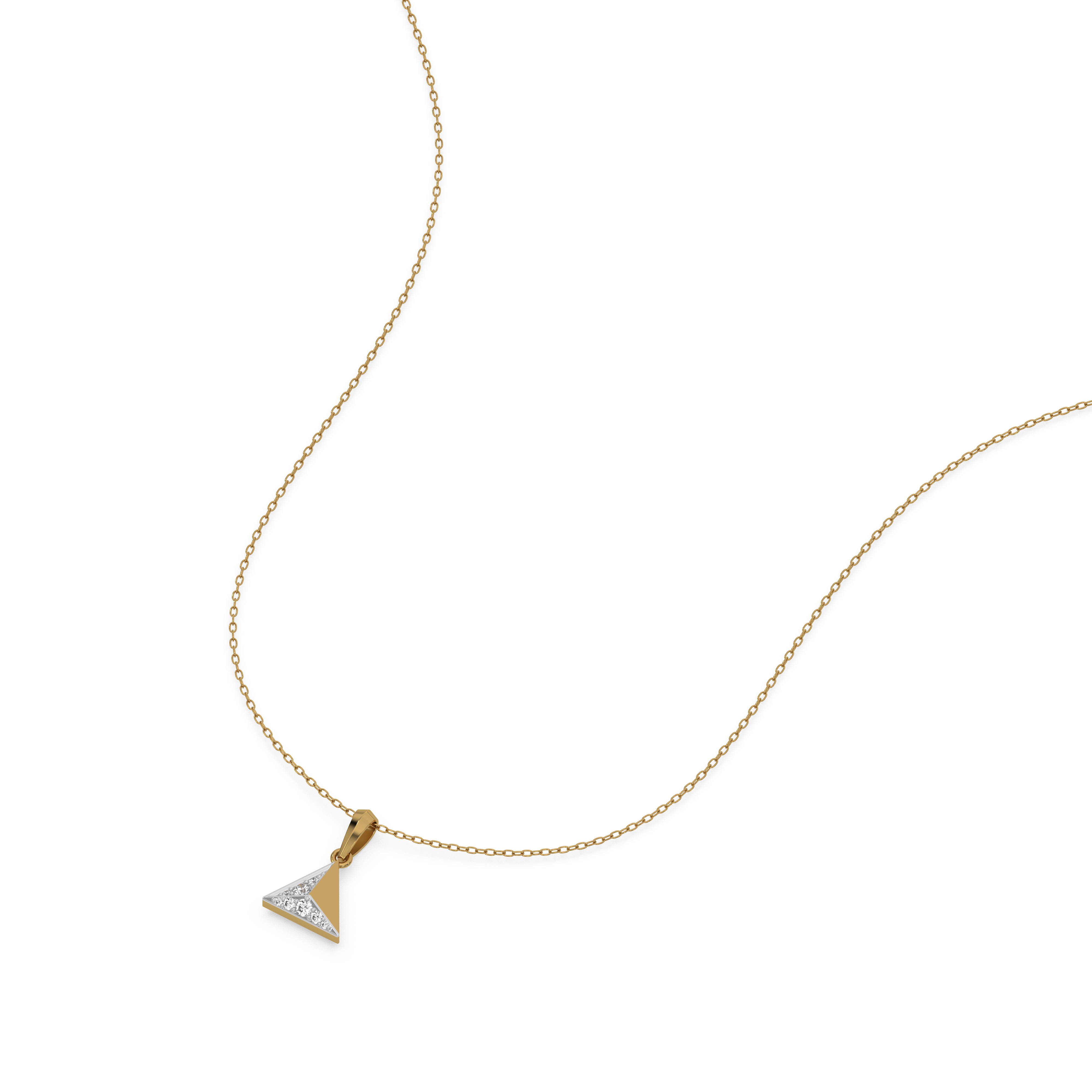 0.13ct Lab Grown Diamond Necklaces in 18kt Gold Vermeil