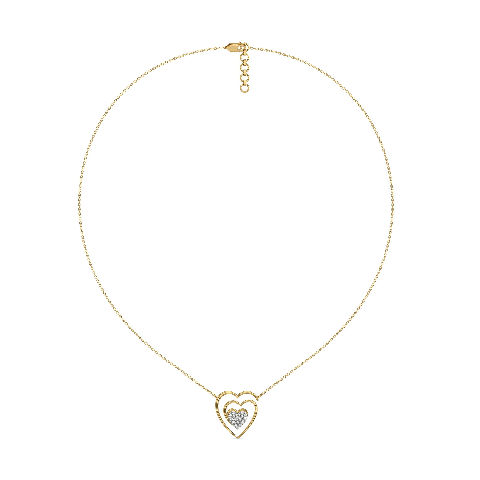 0.15ct Lab Grown Diamond Necklaces in 18kt Gold Vermeil