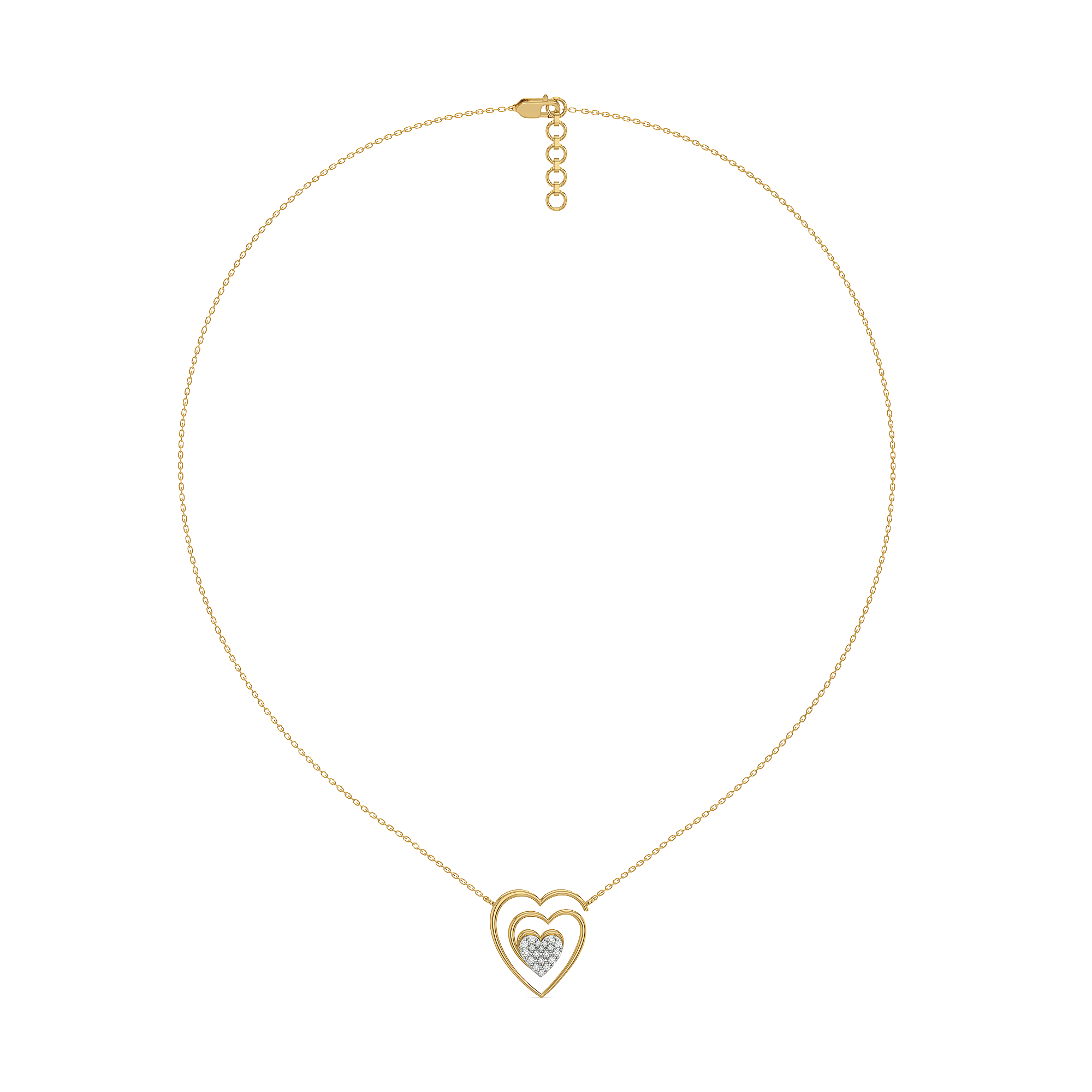 0.15ct Lab Grown Diamond Necklaces in 18kt Gold Vermeil