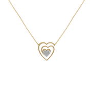 0.15ct Lab Grown Diamond Necklaces in 18kt Gold Vermeil