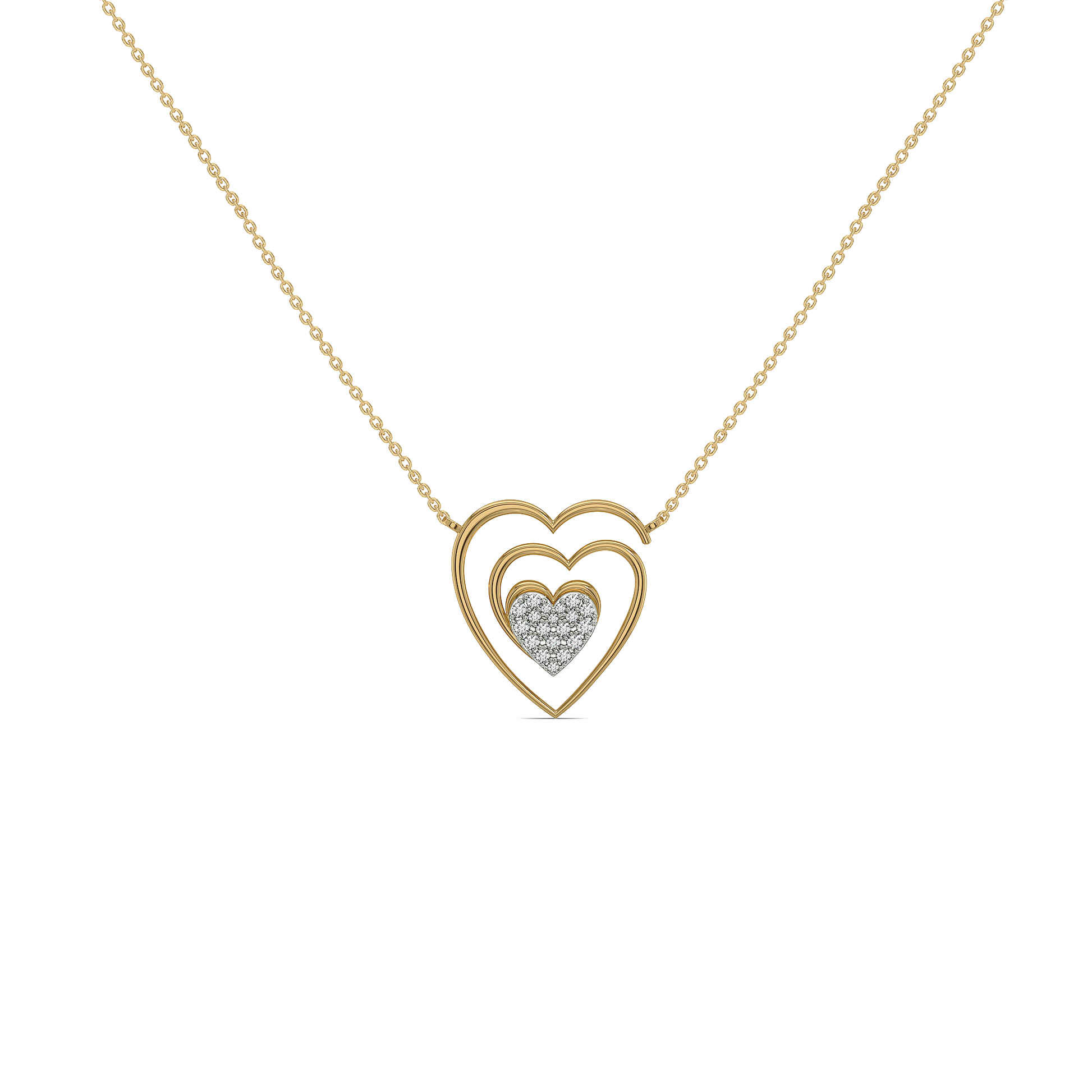 0.15ct Lab Grown Diamond Necklaces in 18kt Gold Vermeil