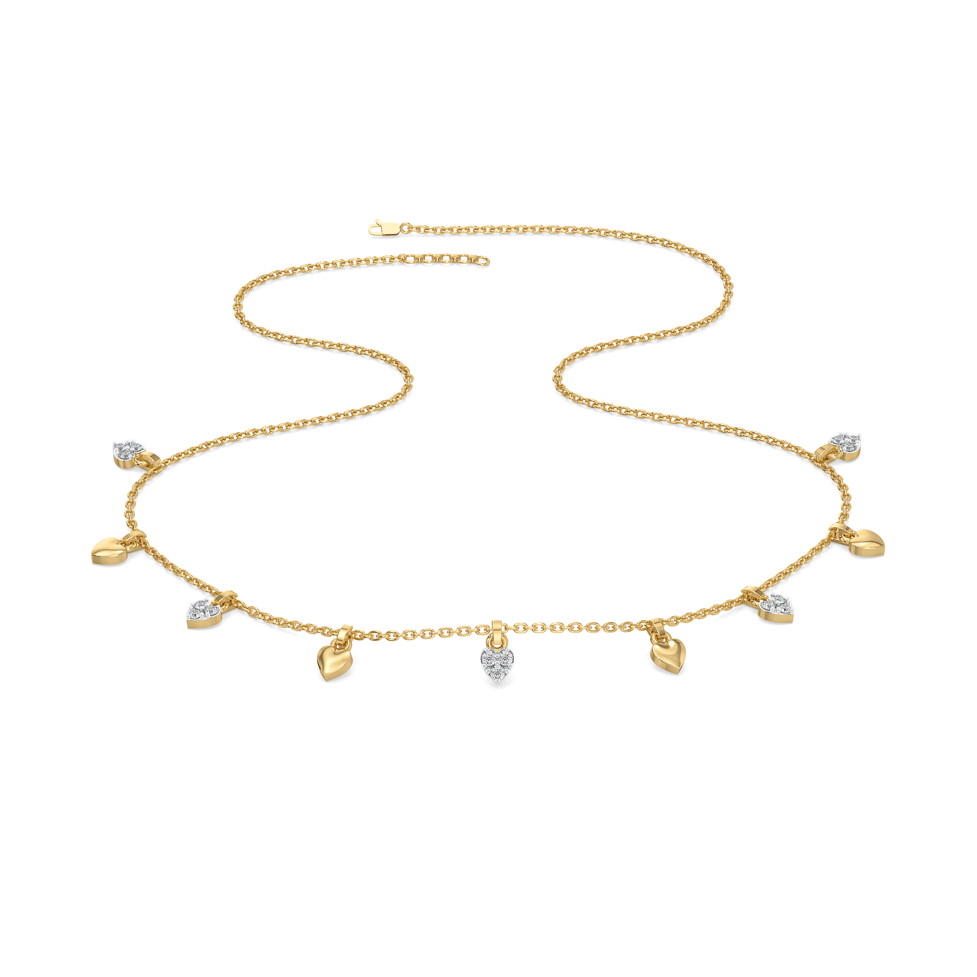 0.32ct Lab Grown Diamond Necklaces in 18kt Gold Vermeil