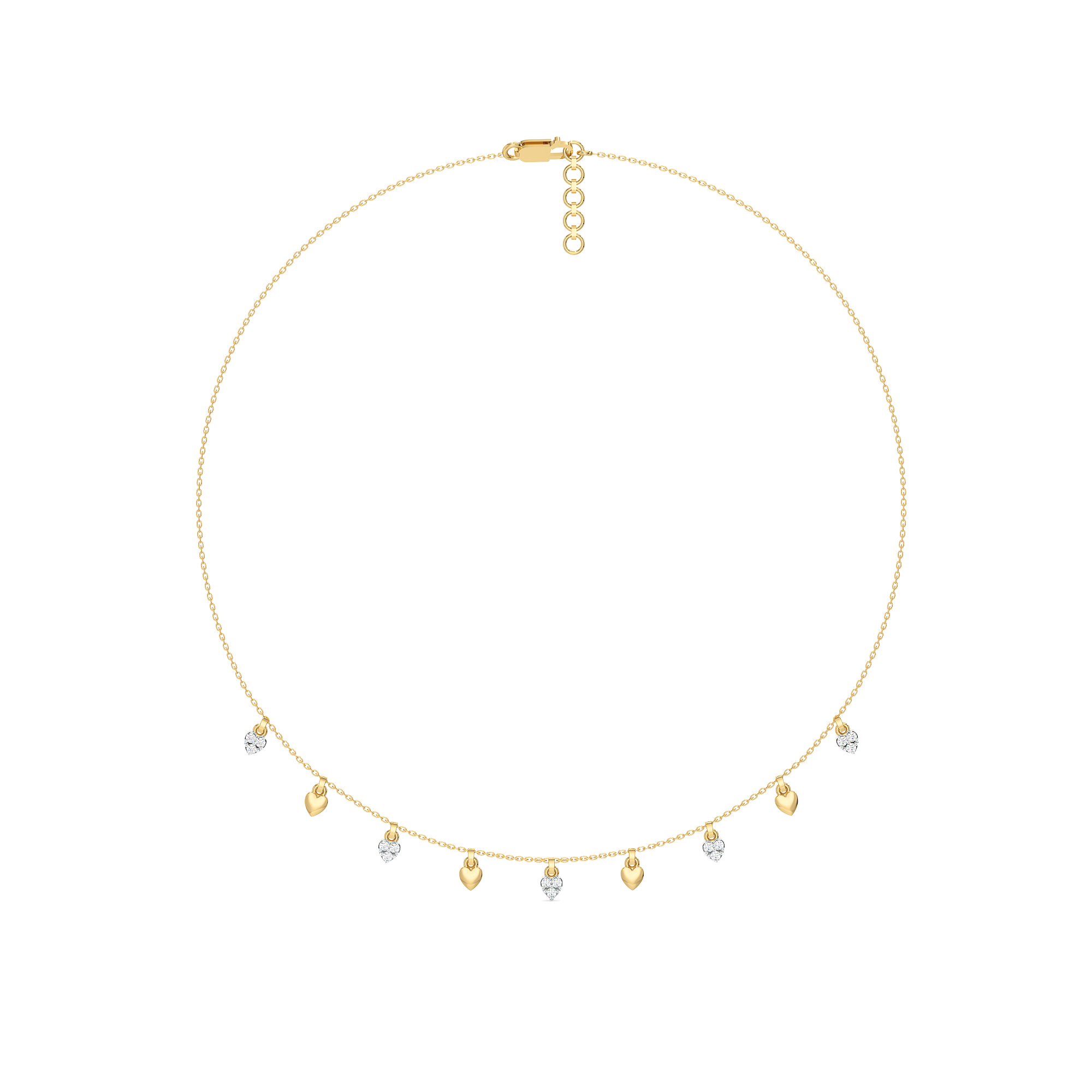 0.32ct Lab Grown Diamond Necklaces in 18kt Gold Vermeil