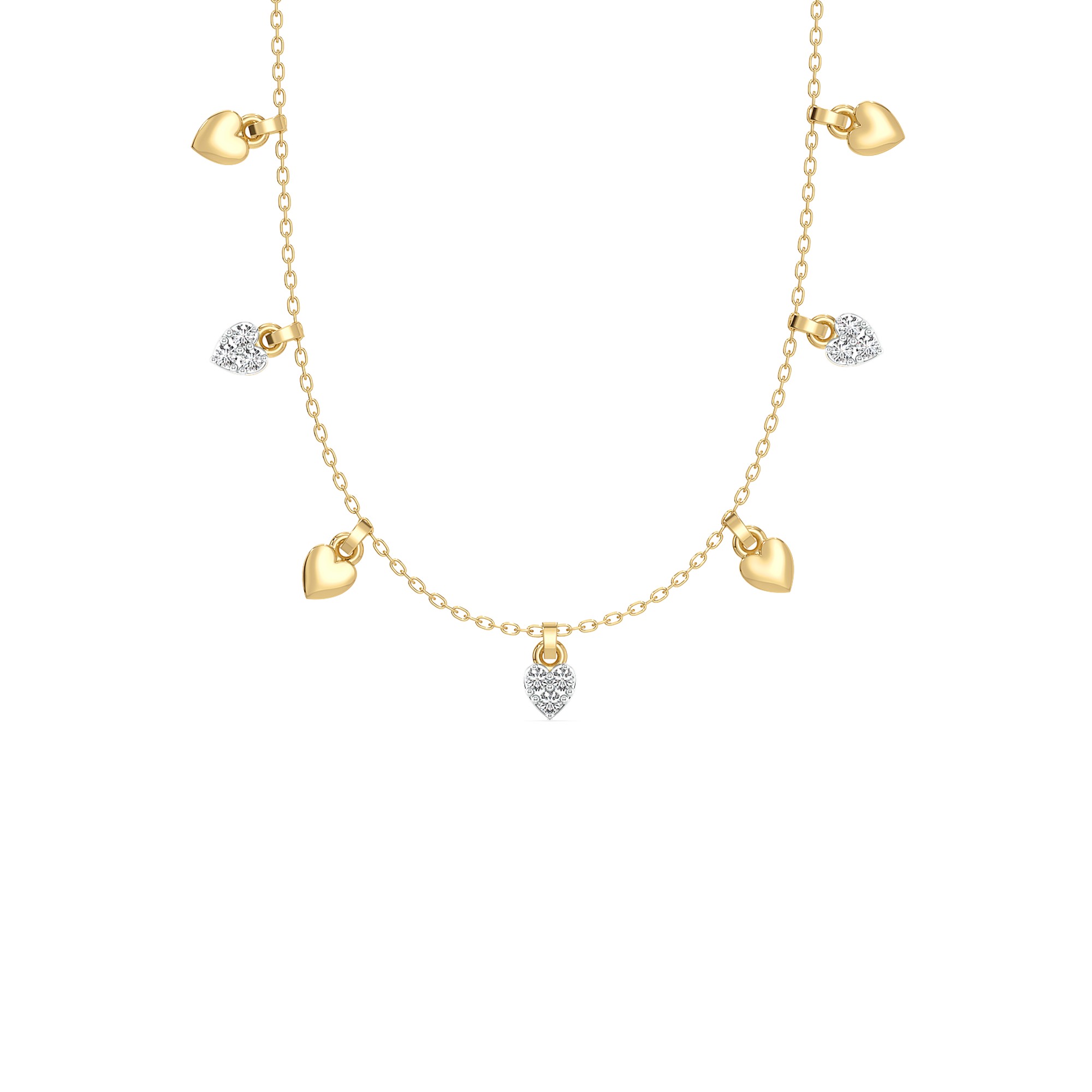0.32ct Lab Grown Diamond Necklaces in 18kt Gold Vermeil