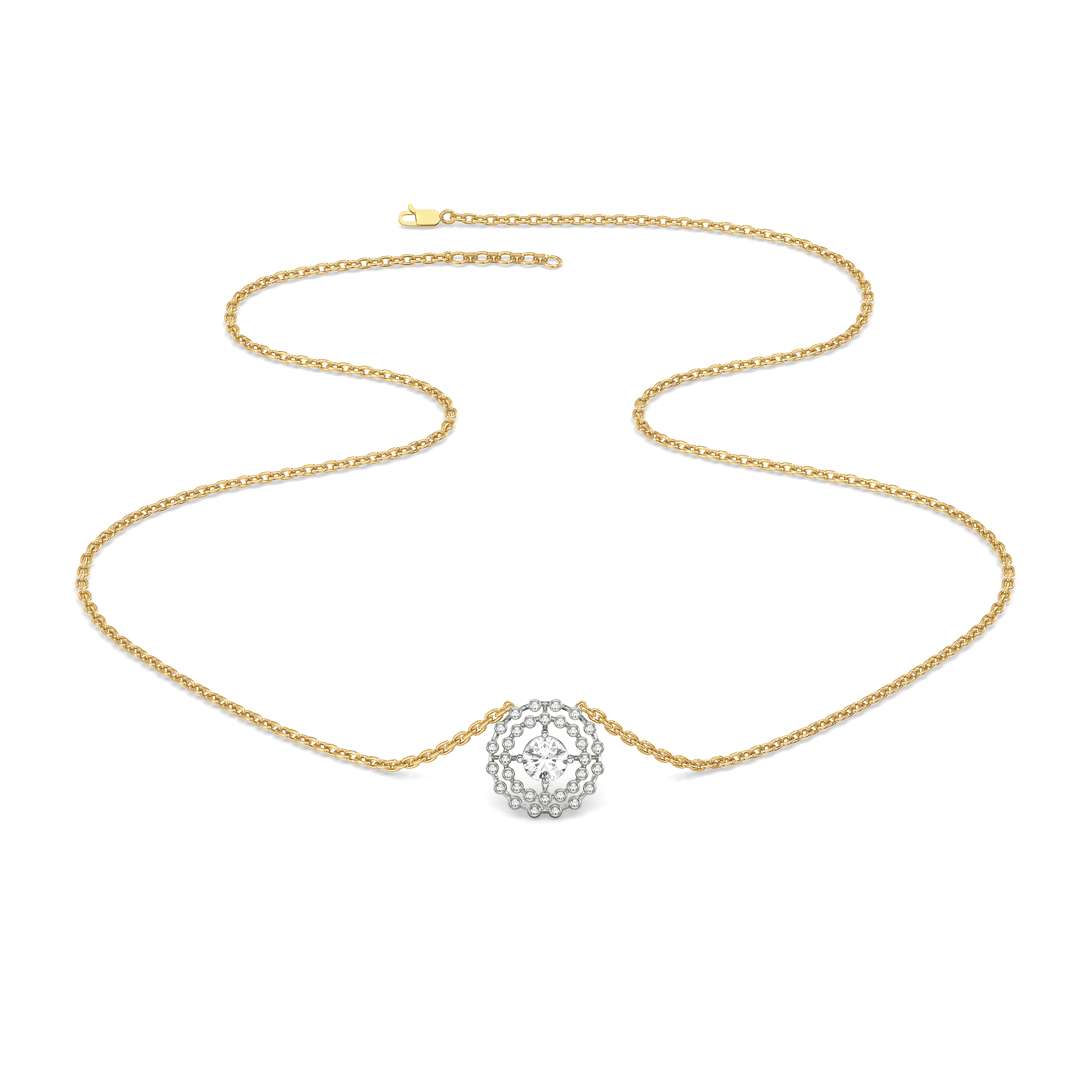 1.42ct Lab Grown Diamond Necklaces in 18kt Gold Vermeil