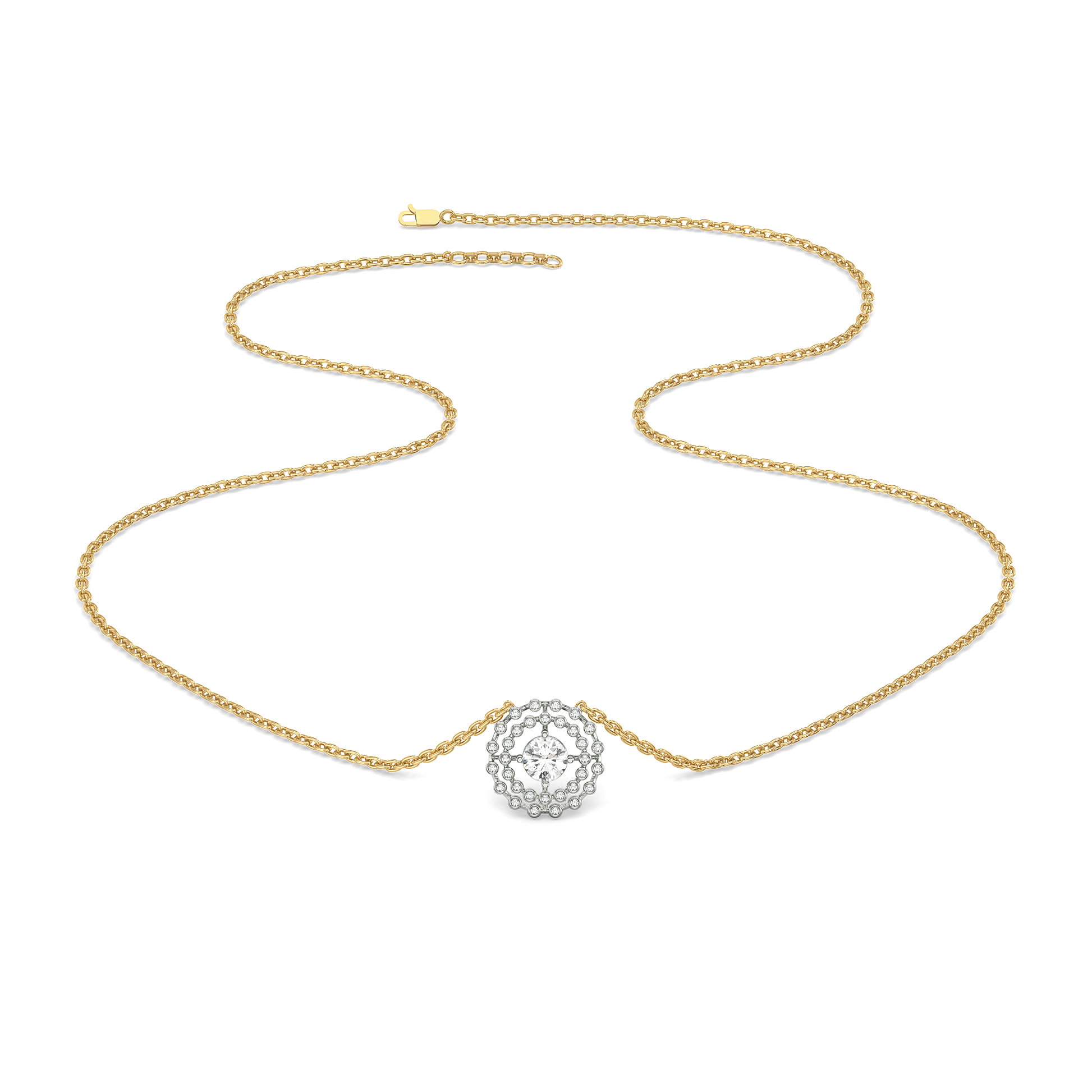 1.42ct Lab Grown Diamond Necklaces in 18kt Gold Vermeil