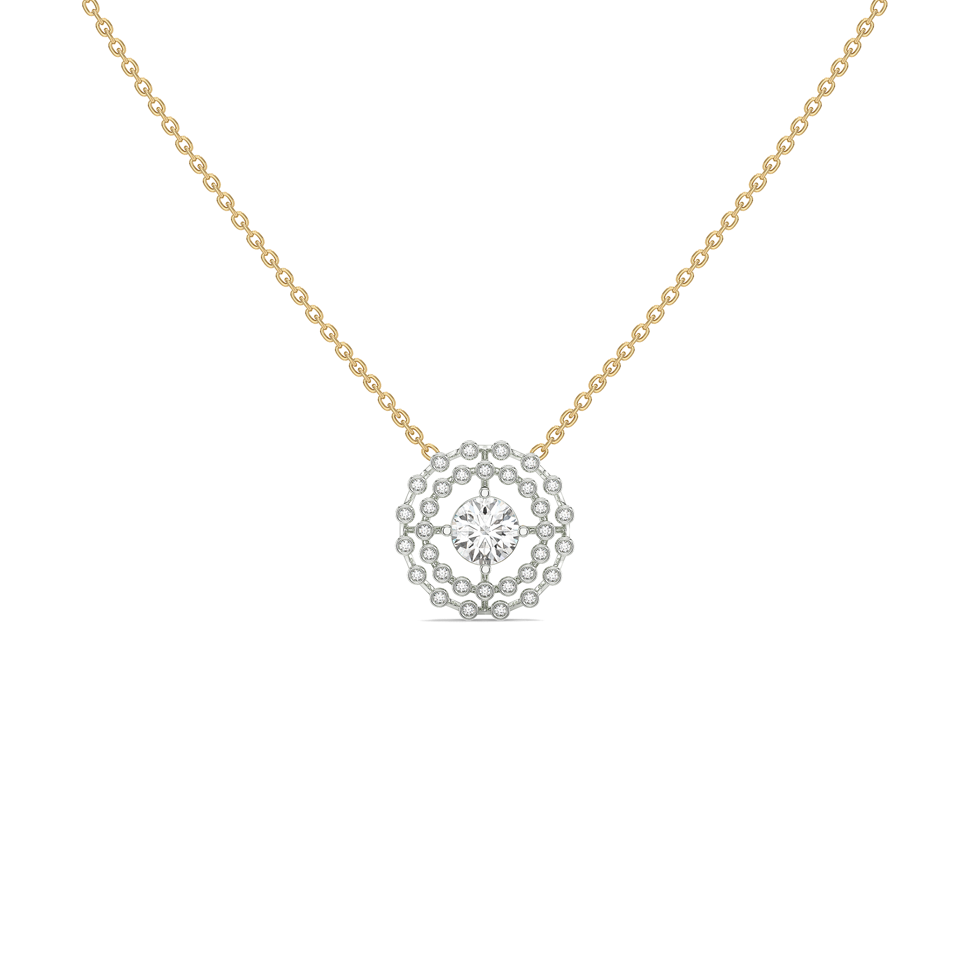 1.42ct Lab Grown Diamond Necklaces in 18kt Gold Vermeil