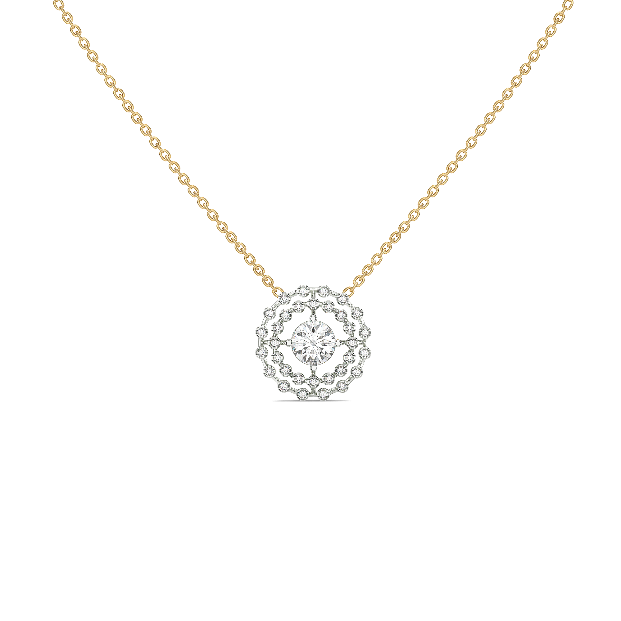 1.42ct Lab Grown Diamond Necklaces in 18kt Gold Vermeil
