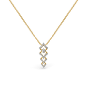 0.46ct Lab Grown Diamond Necklaces in 18kt Gold Vermeil