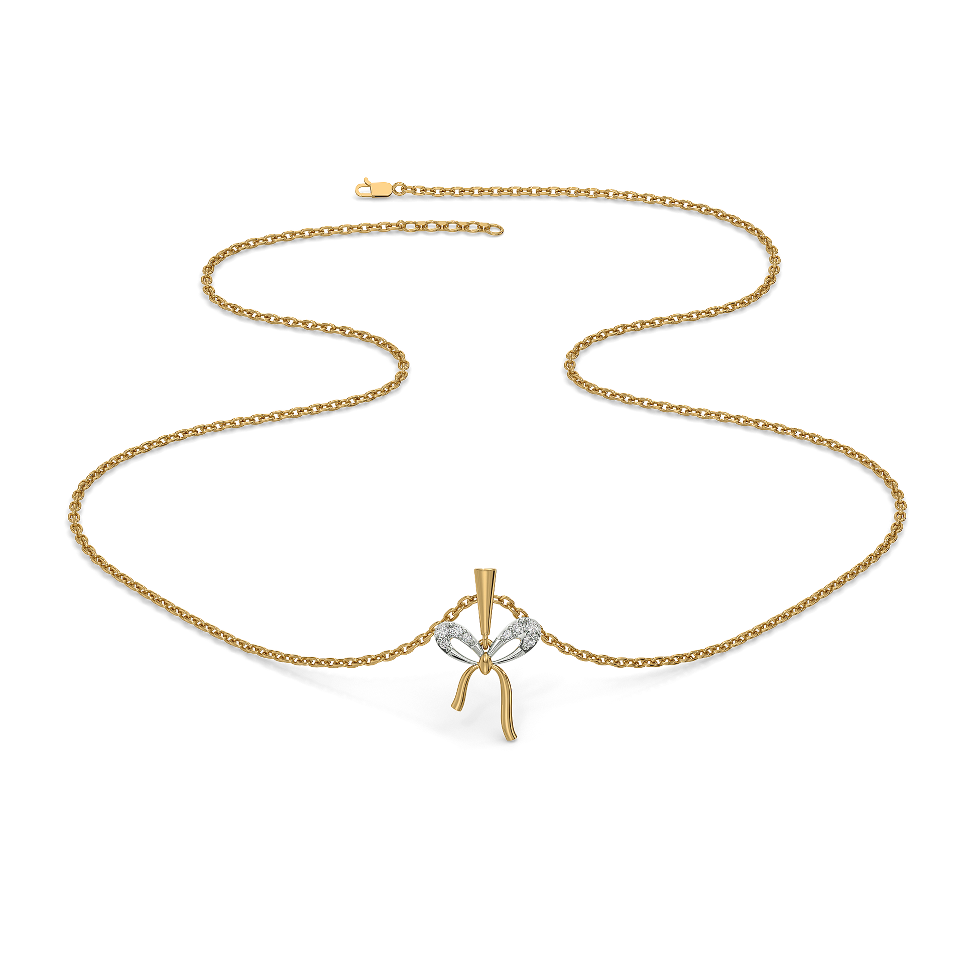 0.07ct Lab Grown Diamond Necklaces in 18kt Gold Vermeil