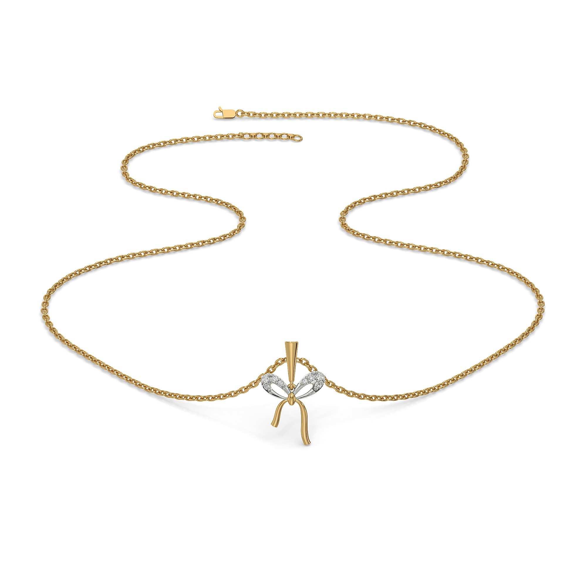 0.07ct Lab Grown Diamond Necklaces in 18kt Gold Vermeil