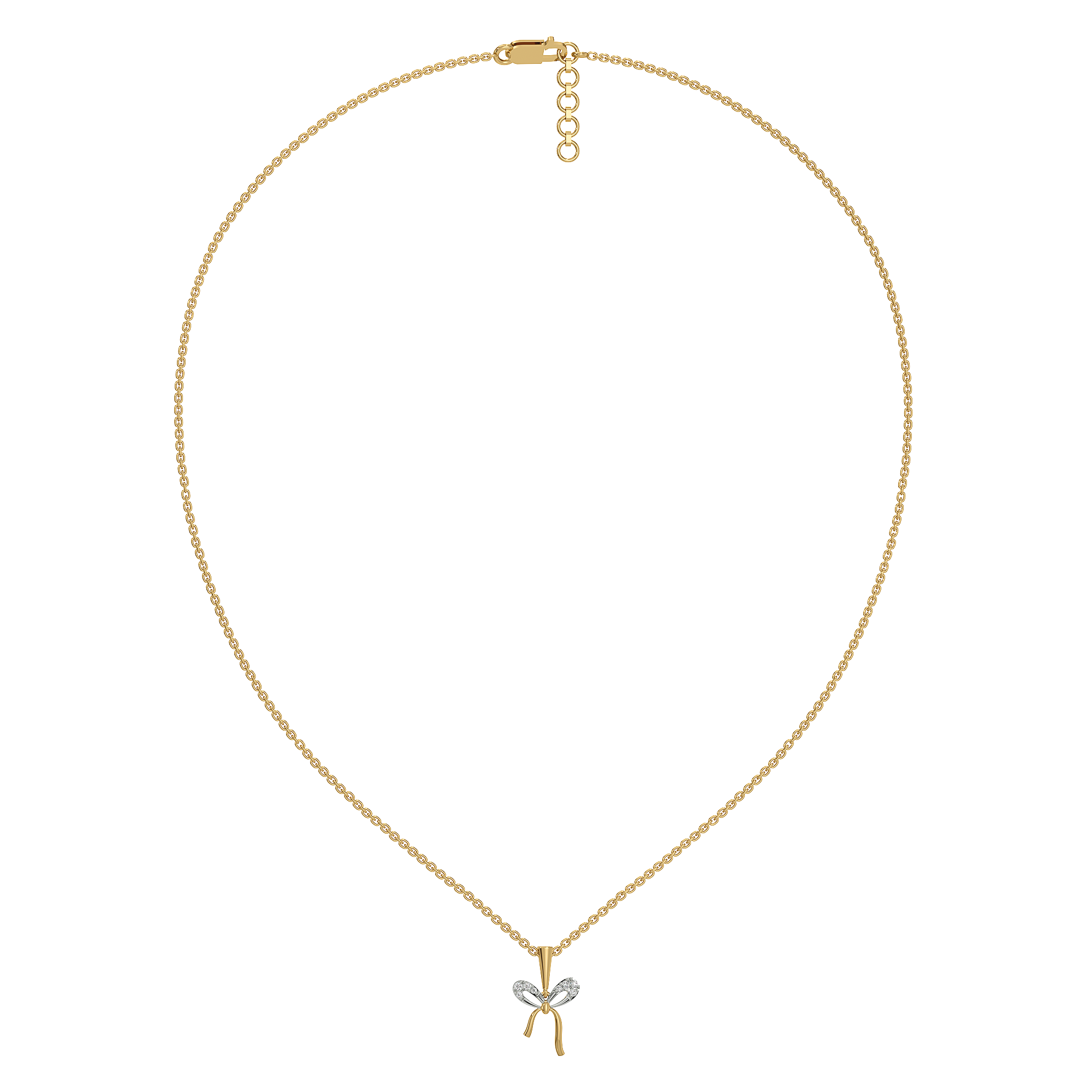 0.07ct Lab Grown Diamond Necklaces in 18kt Gold Vermeil