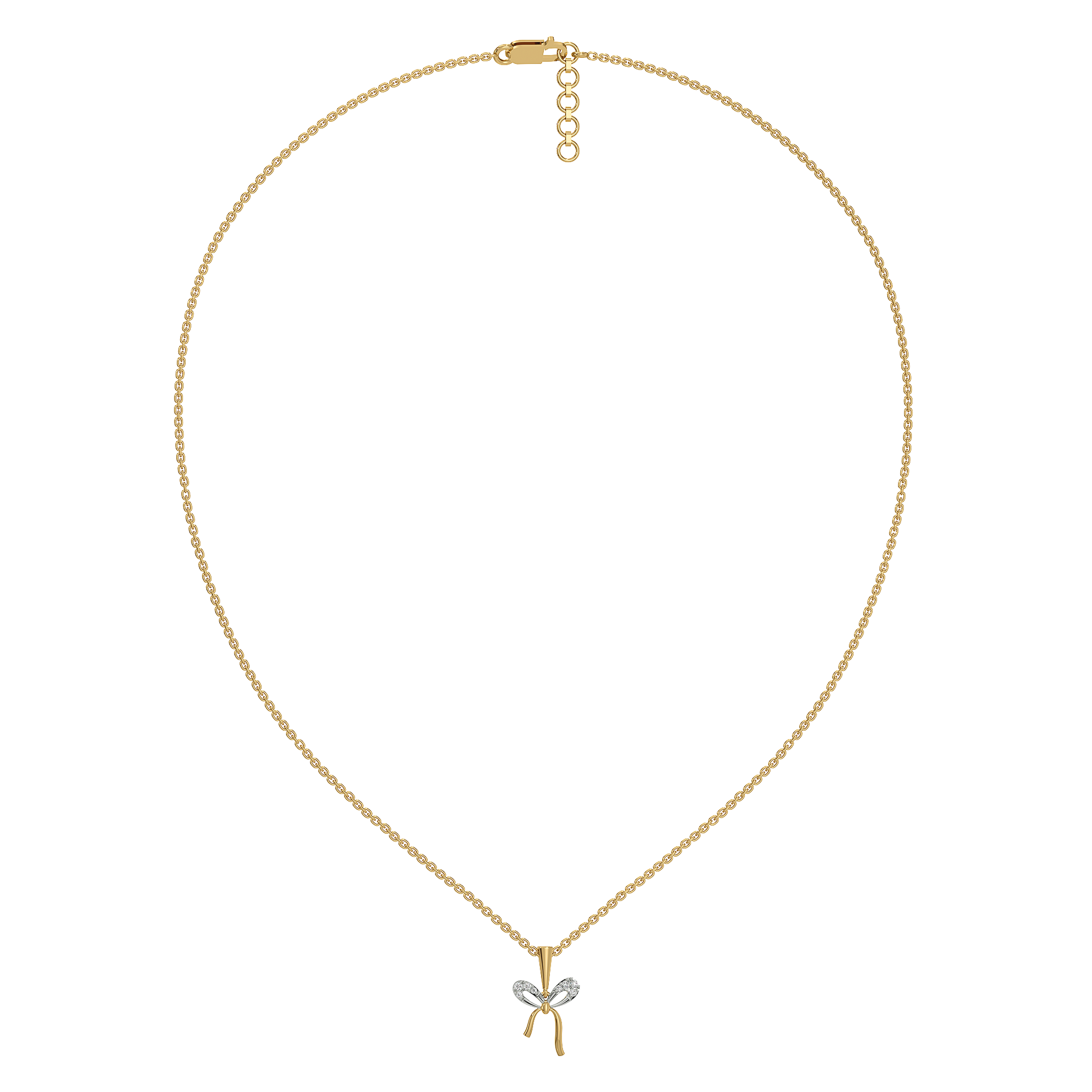 0.07ct Lab Grown Diamond Necklaces in 18kt Gold Vermeil