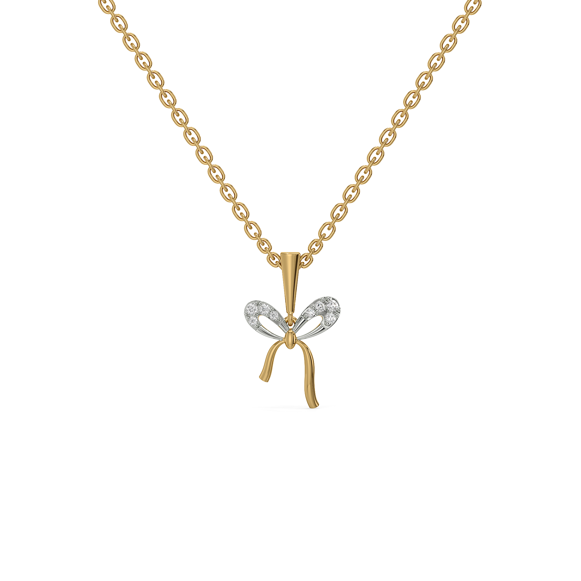 0.07ct Lab Grown Diamond Necklaces in 18kt Gold Vermeil