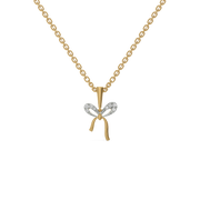 0.07ct Lab Grown Diamond Necklaces in 18kt Gold Vermeil