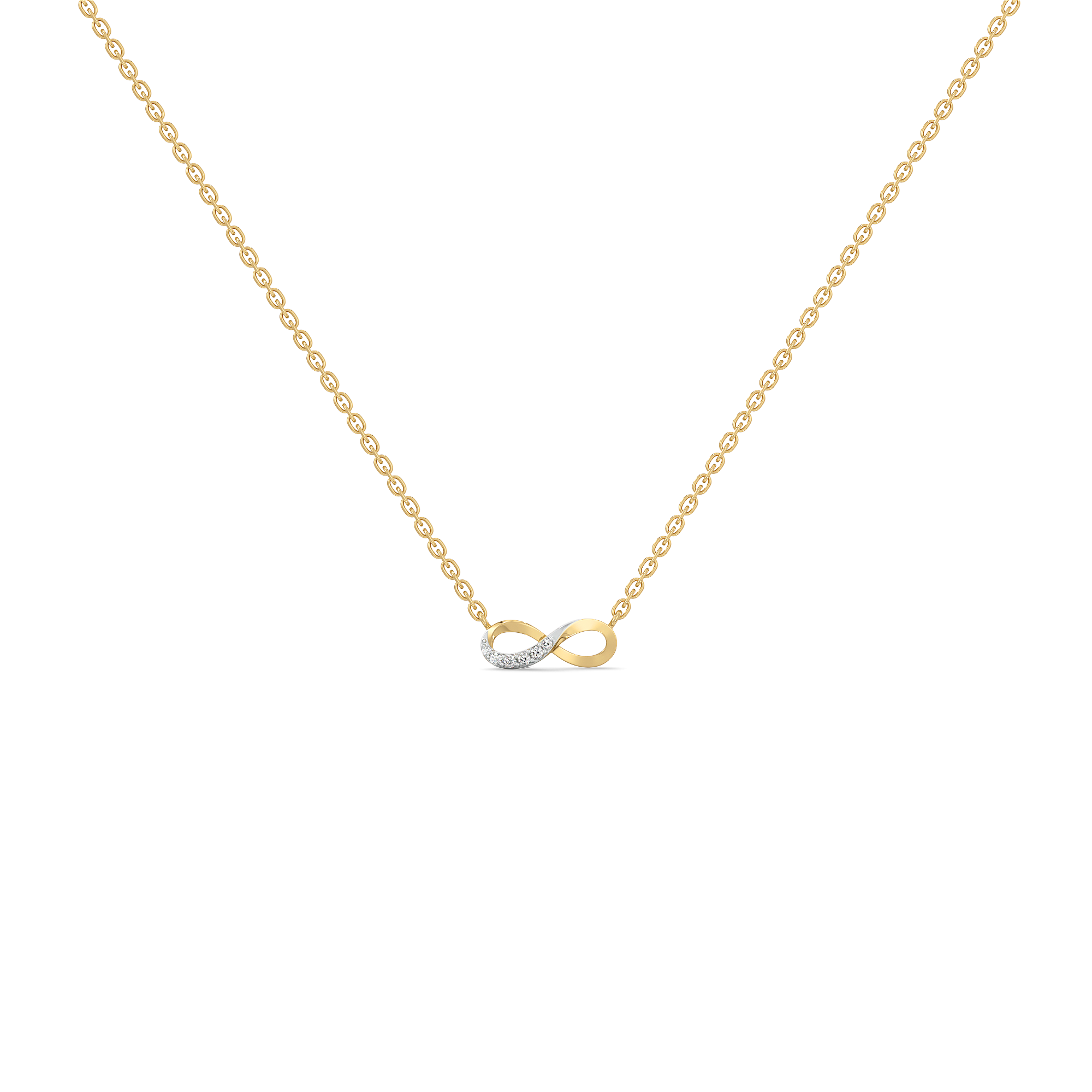0.06ct Lab Grown Diamond Necklaces in 18kt Gold Vermeil
