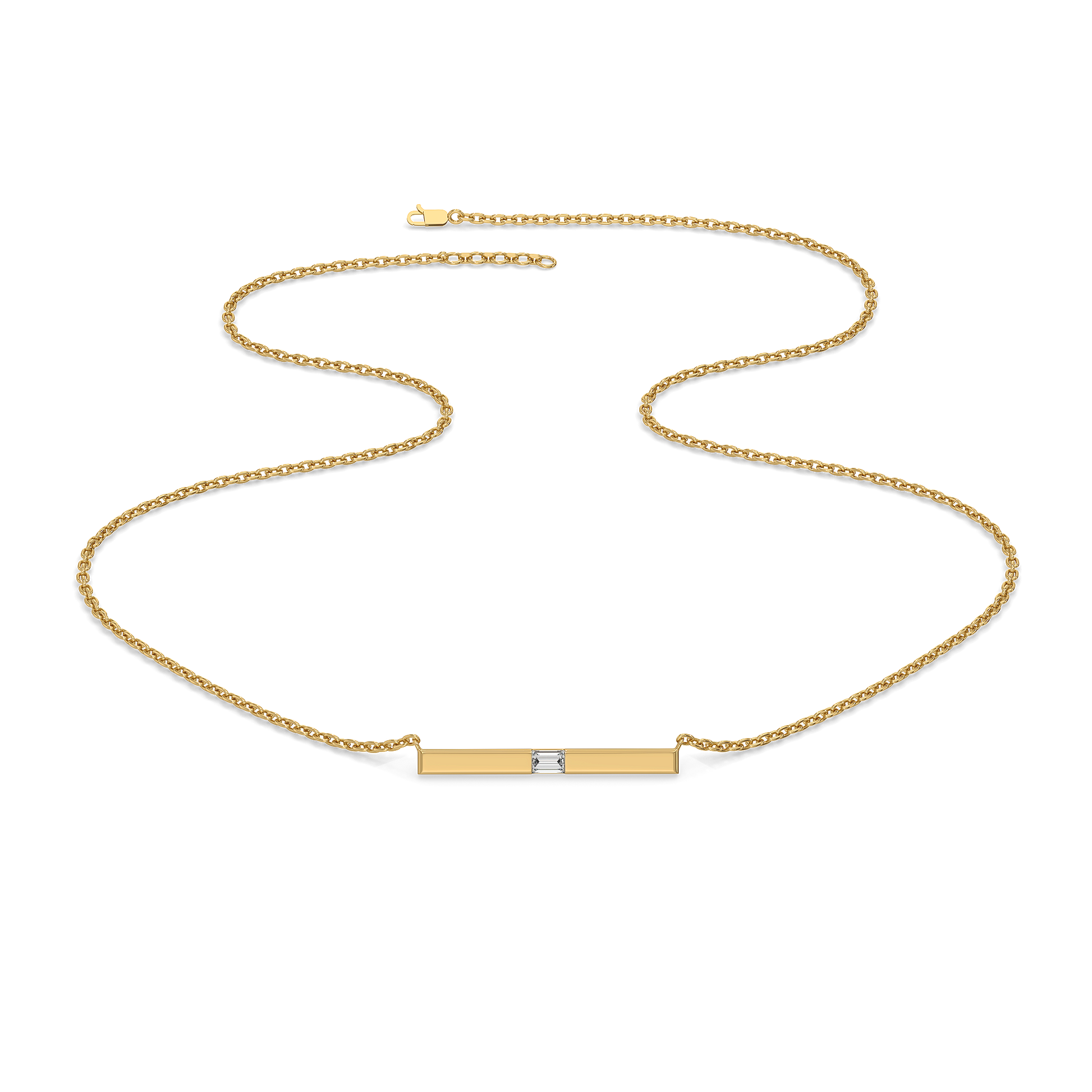 0.07ct Lab Grown Diamond Necklaces in 18kt Gold Vermeil