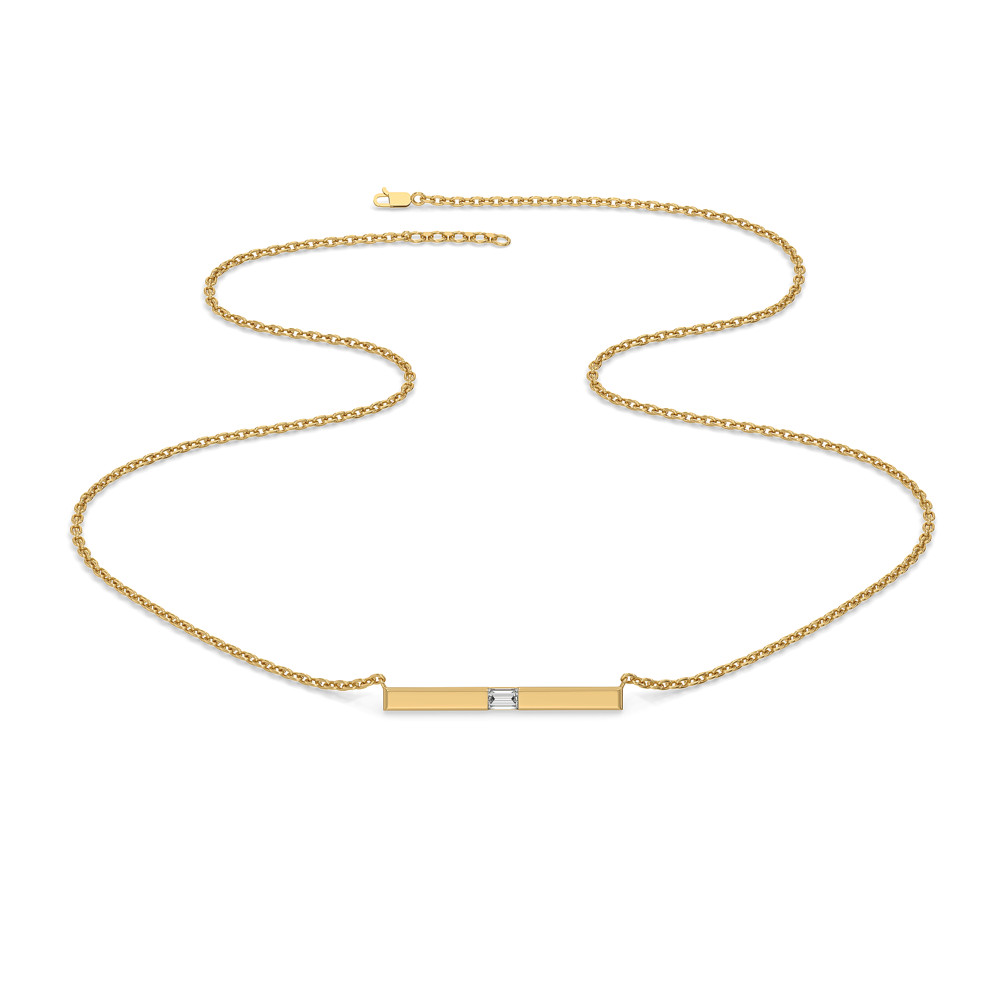 0.07ct Lab Grown Diamond Necklaces in 18kt Gold Vermeil