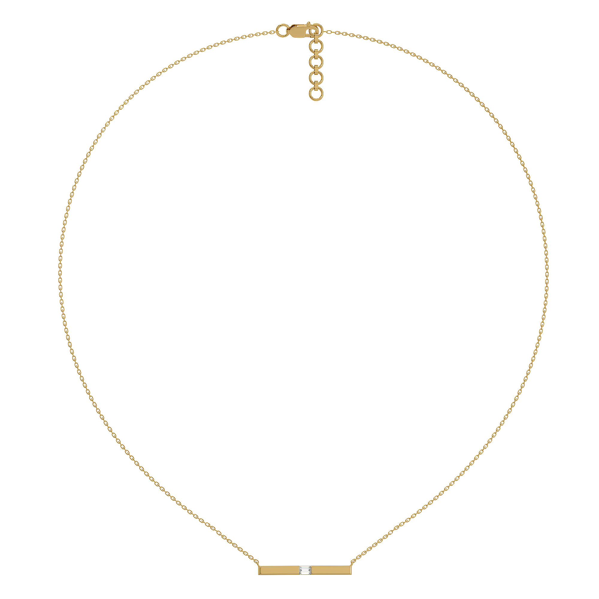0.07ct Lab Grown Diamond Necklaces in 18kt Gold Vermeil