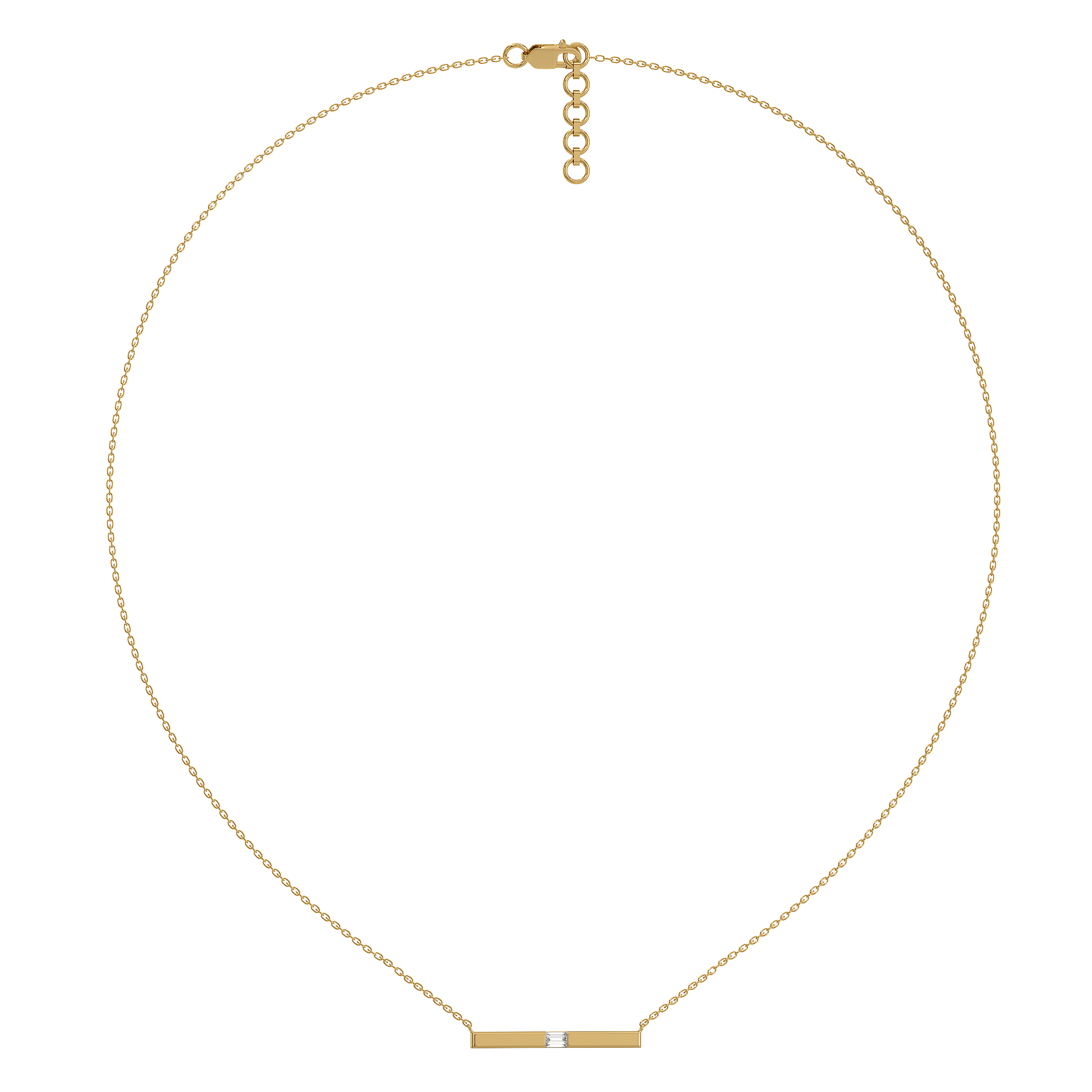 0.07ct Lab Grown Diamond Necklaces in 18kt Gold Vermeil