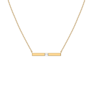0.07ct Lab Grown Diamond Necklaces in 18kt Gold Vermeil