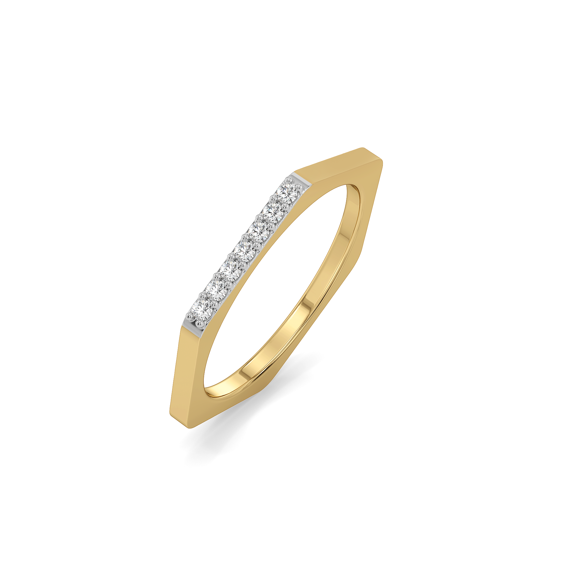 0.07ct Lab Grown Diamond Rings in 18kt Gold Vermeil