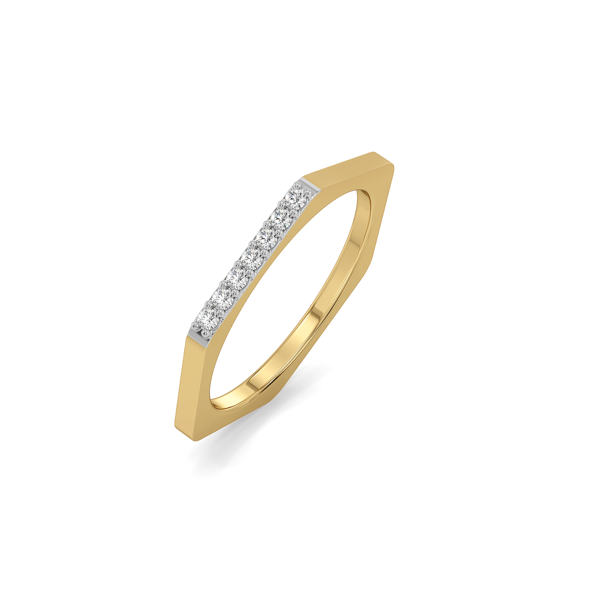 0.07ct Lab Grown Diamond Rings in 18kt Gold Vermeil