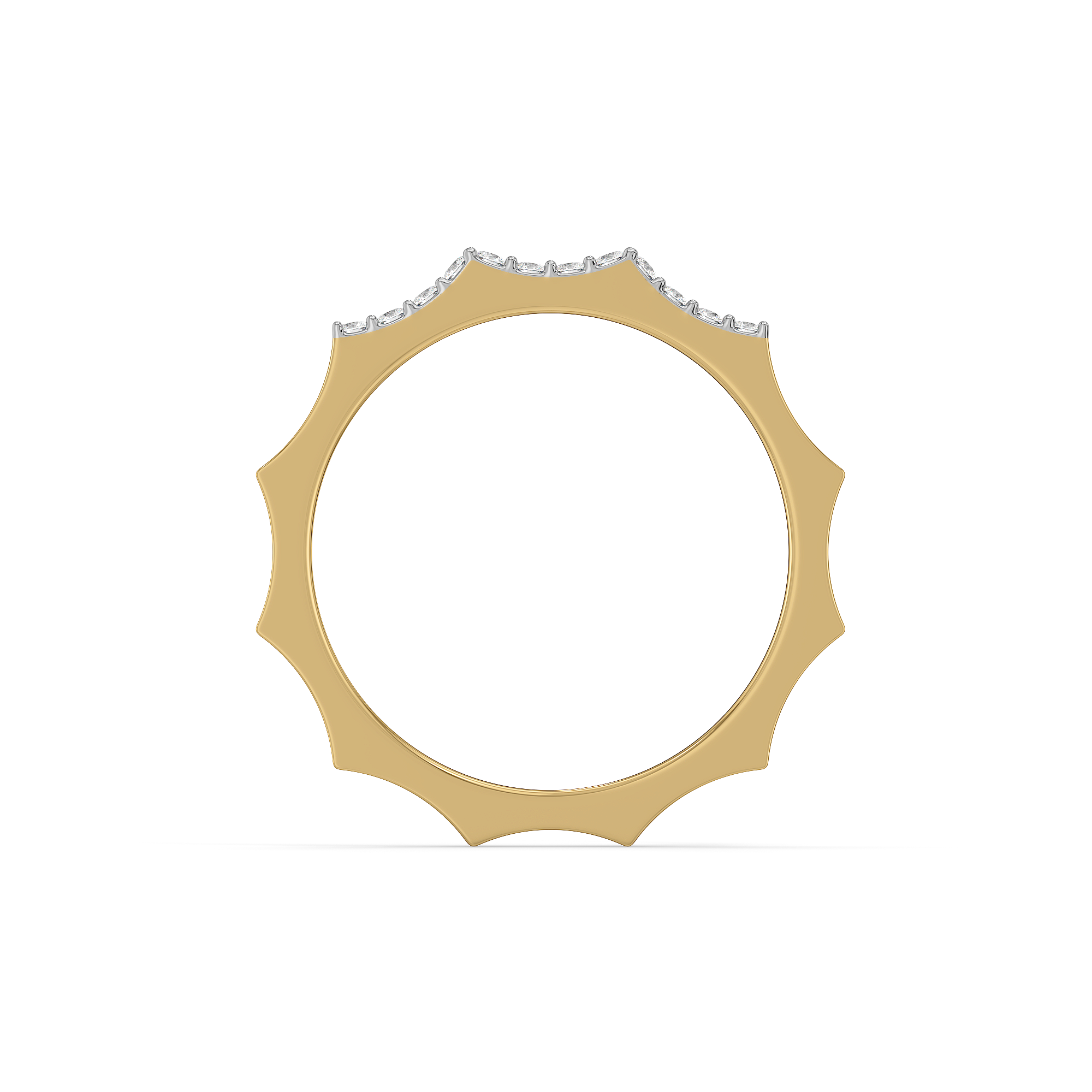 0.12ct Lab Grown Diamond Rings in 18kt Gold Vermeil