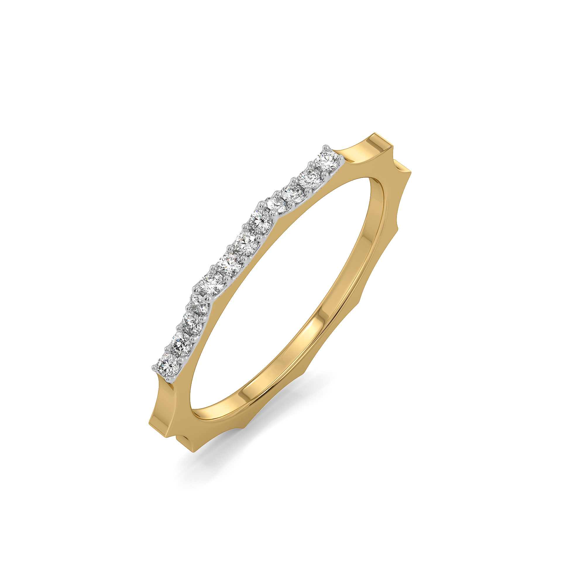 0.12ct Lab Grown Diamond Rings in 18kt Gold Vermeil