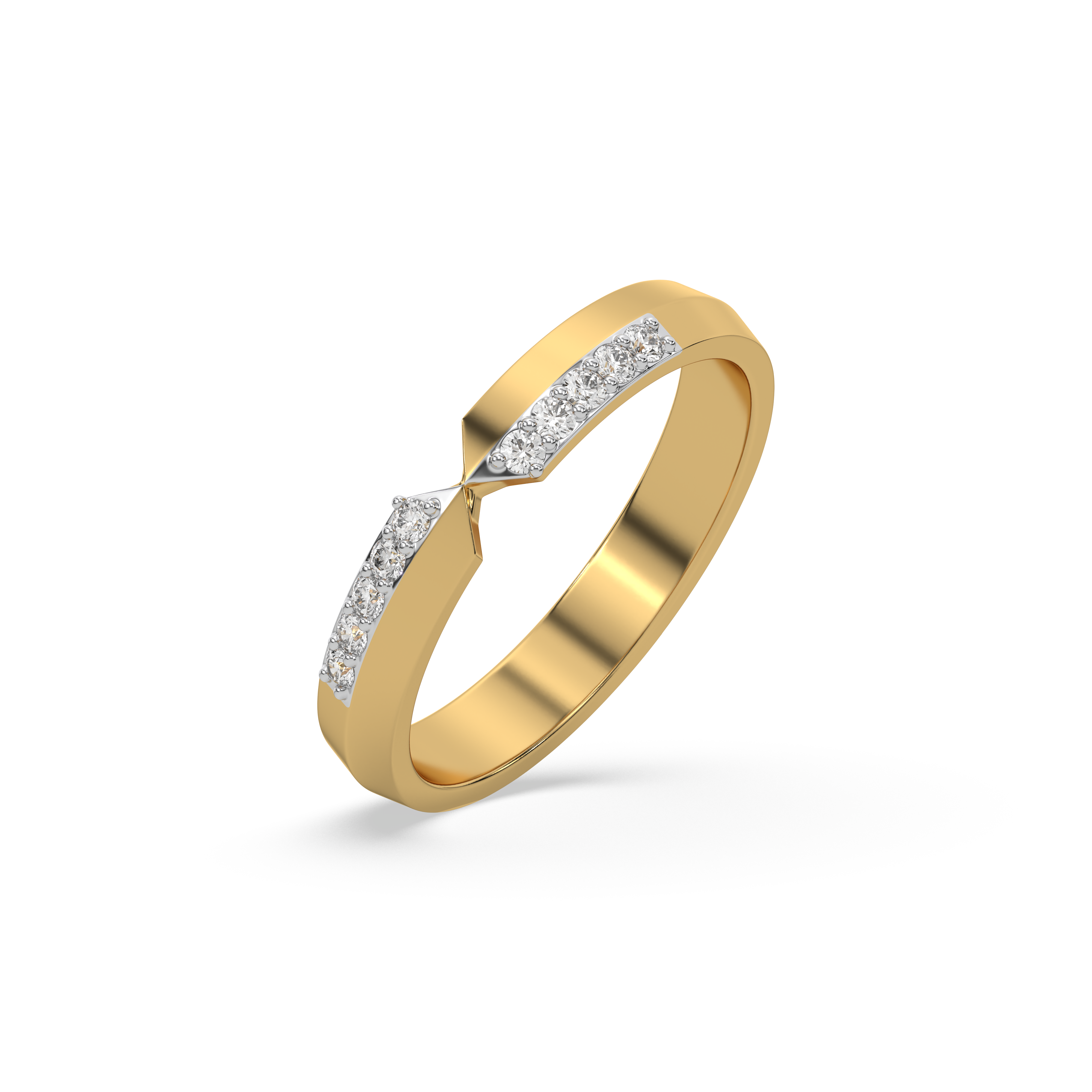 0.12ct Lab Grown Diamond Rings in 18kt Gold Vermeil