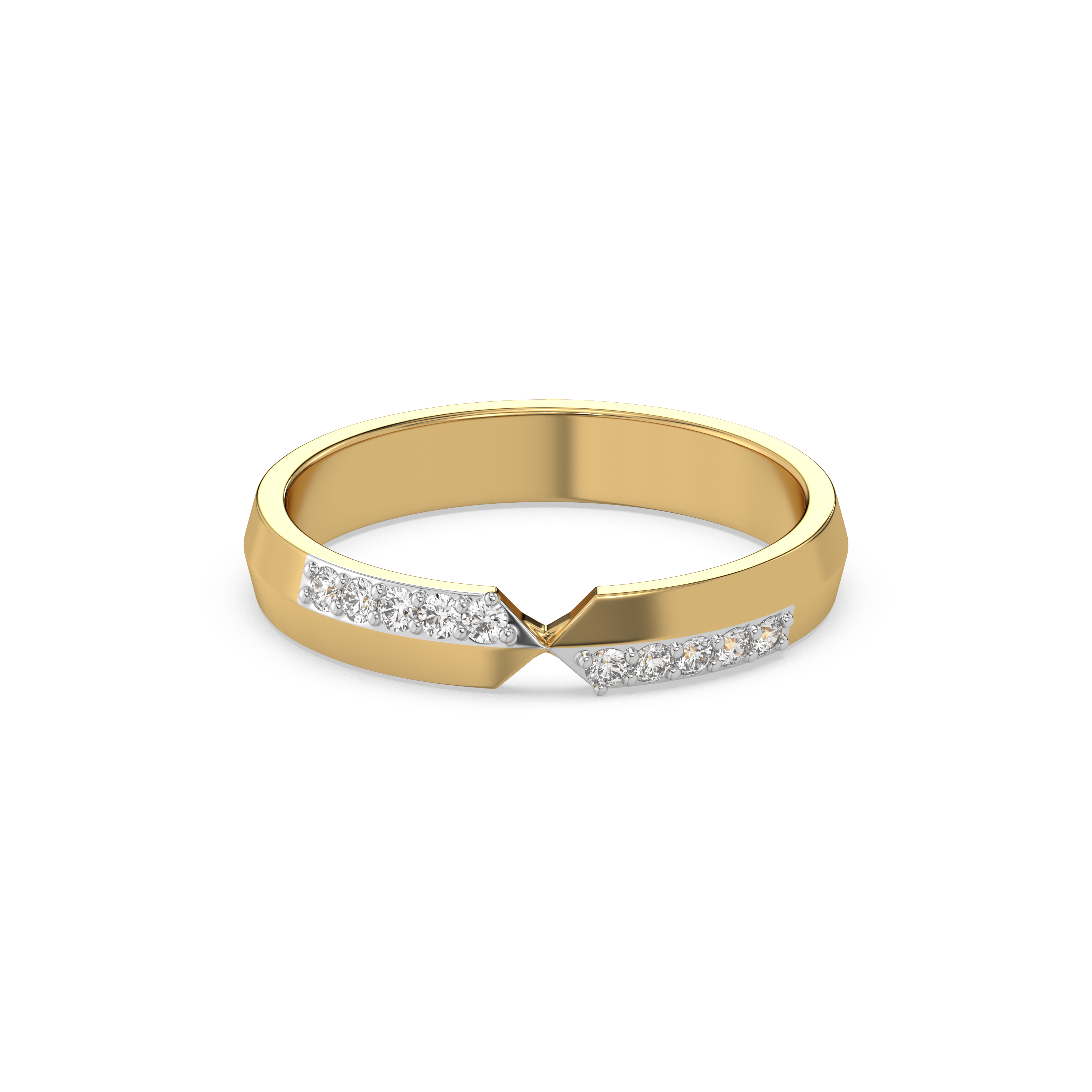 0.12ct Lab Grown Diamond Rings in 18kt Gold Vermeil