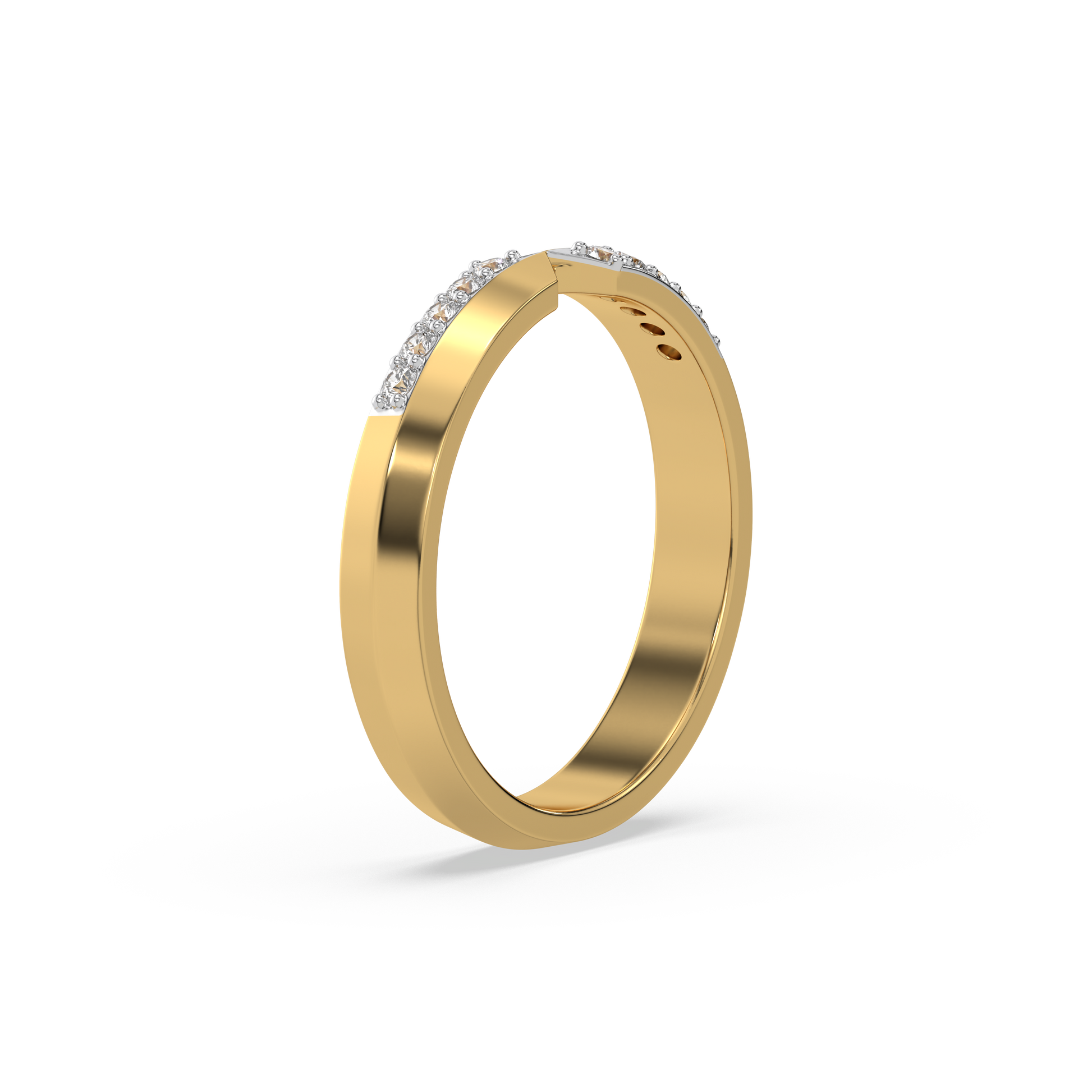 0.12ct Lab Grown Diamond Rings in 18kt Gold Vermeil