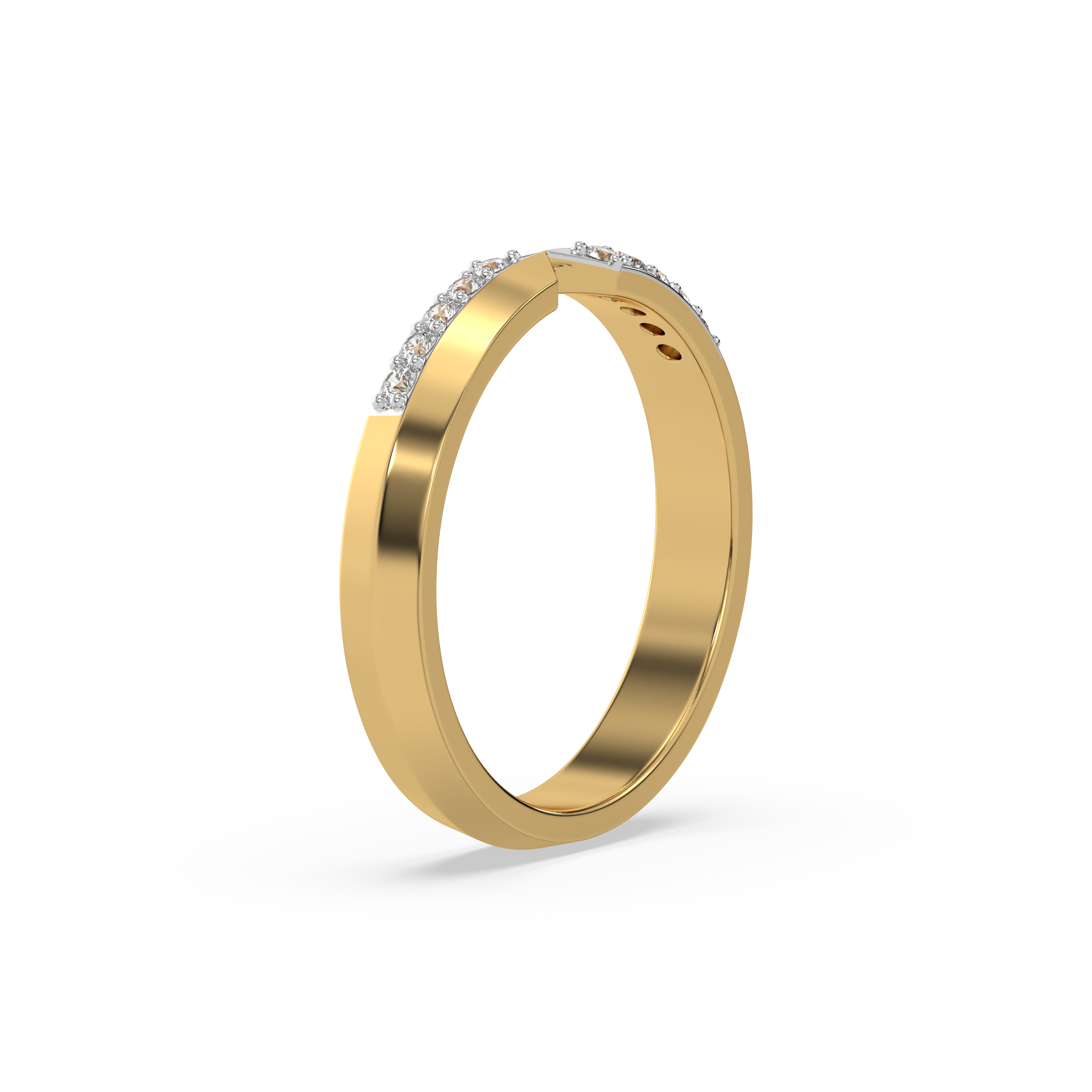 0.12ct Lab Grown Diamond Rings in 18kt Gold Vermeil