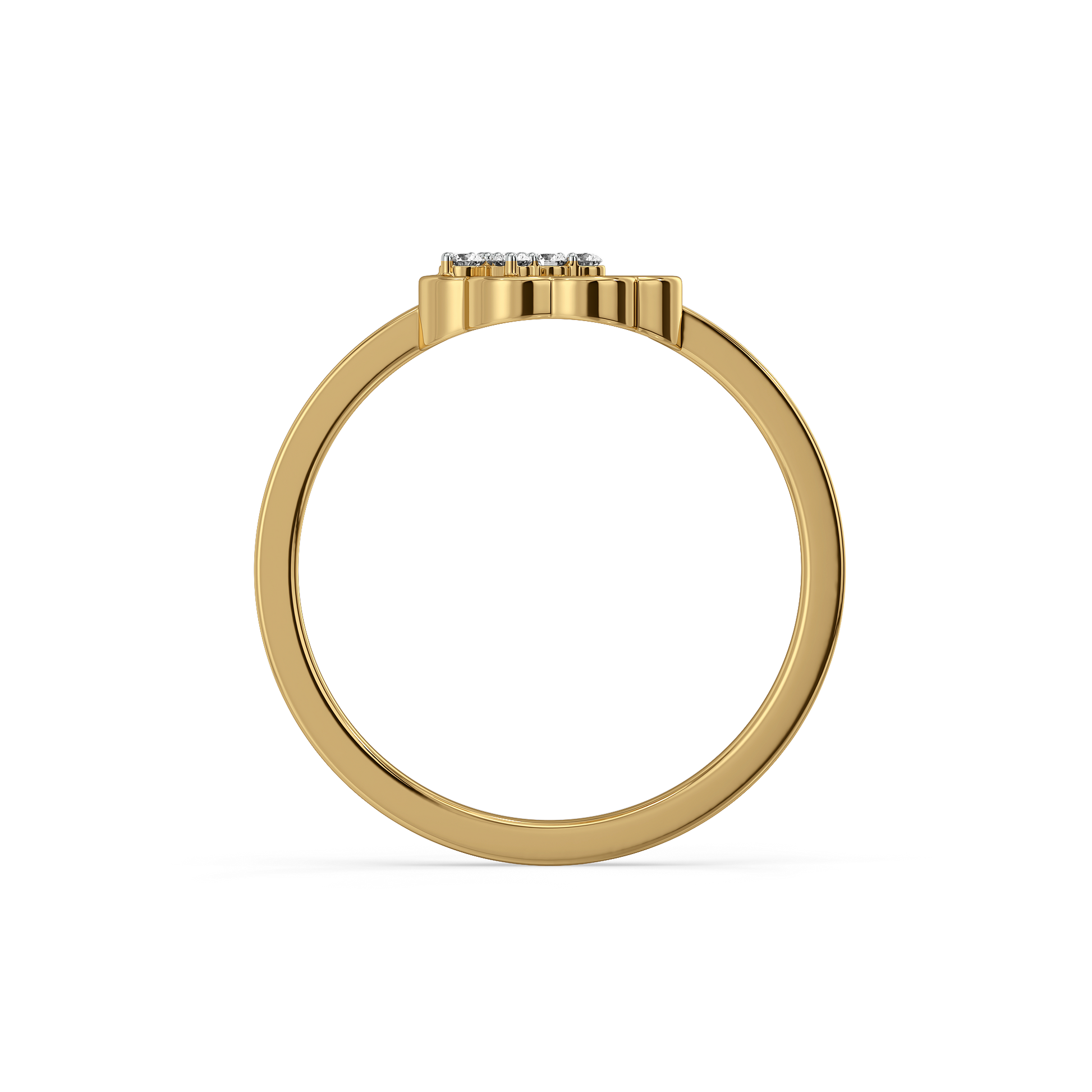 0.1ct Lab Grown Diamond Rings in 18kt Gold Vermeil