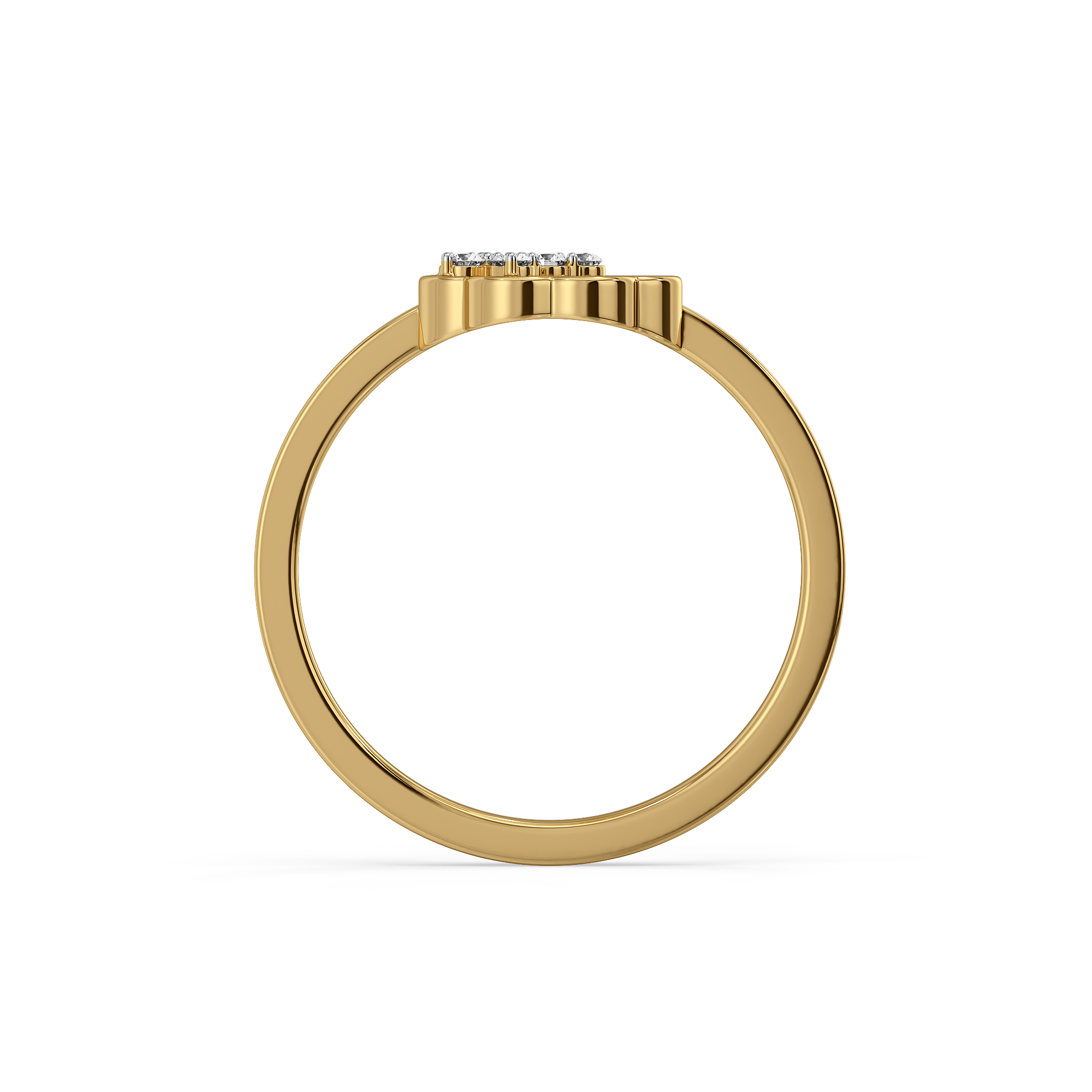 0.1ct Lab Grown Diamond Rings in 18kt Gold Vermeil