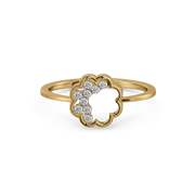 0.1ct Lab Grown Diamond Rings in 18kt Gold Vermeil