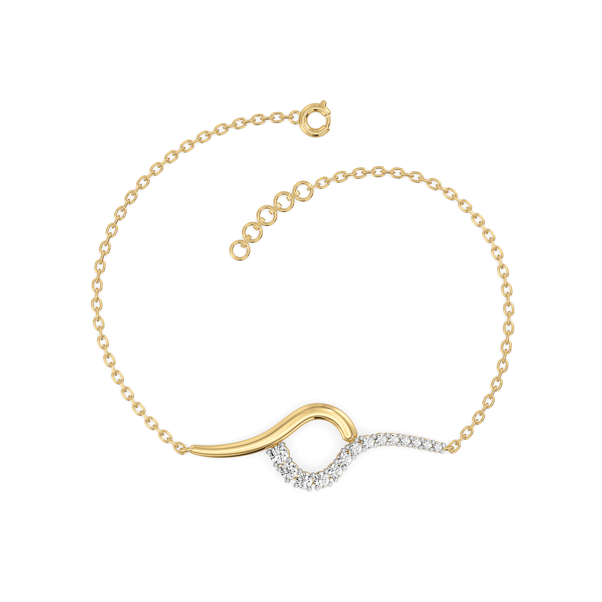 0.44ct Lab Grown Diamond Bracelets in 18kt Gold Vermeil